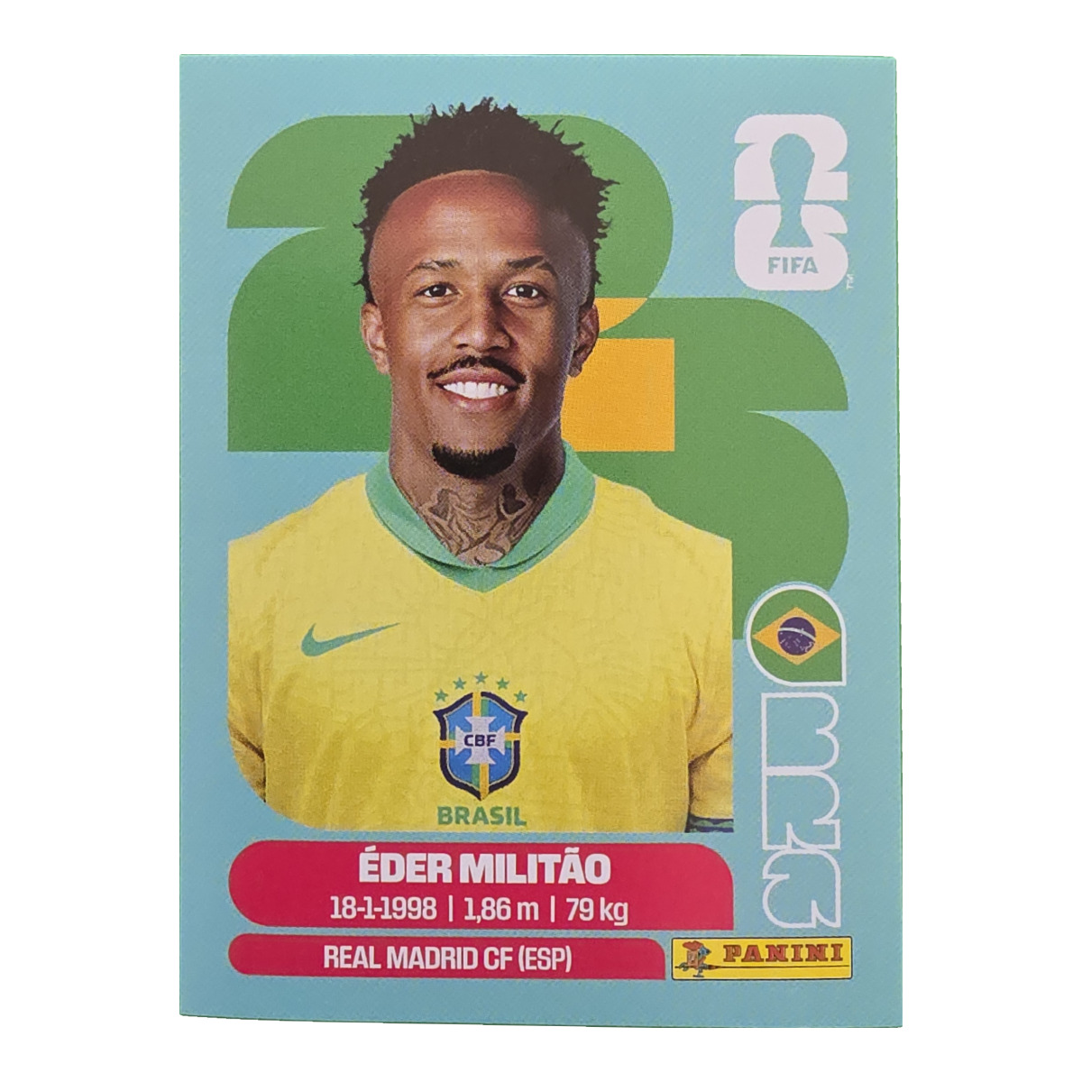 Éder Militão - Brasilien, FIFA WM 2026, Nr. BRA5