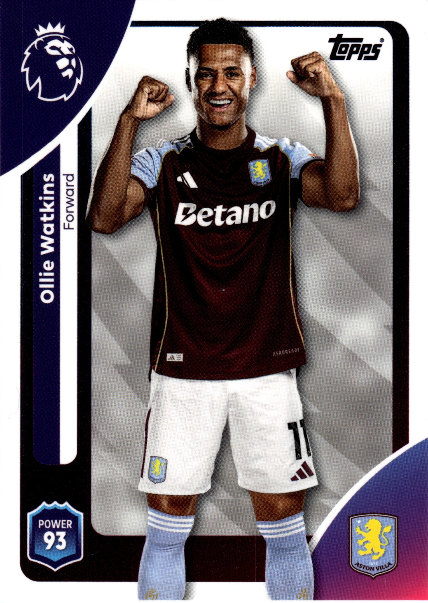 Ollie Watkins - Topps Match Attax Premier League Base Set 2025-26, Nr. 33 (Art.-Nr. SG107907)