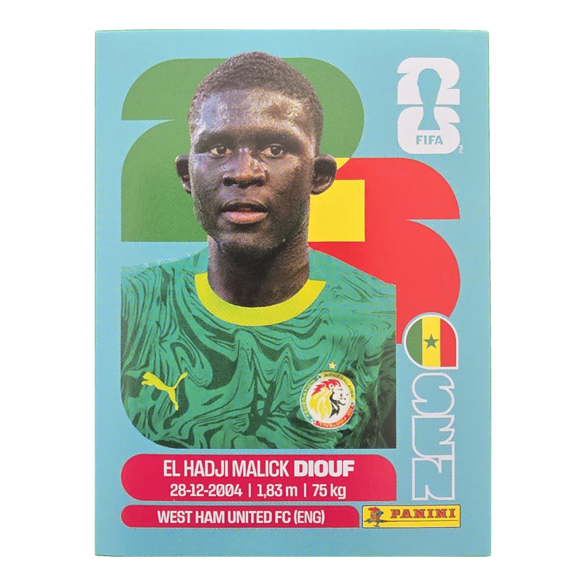El Hadji Malick Diouf - Senegal, FIFA WM 2026, Nr. SEN7