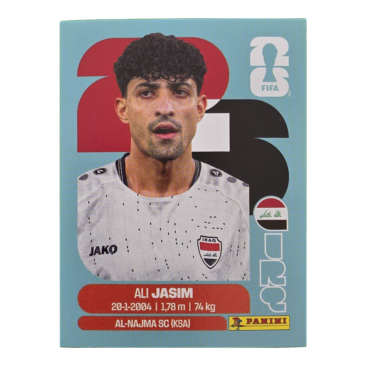 Ali Jasim - Irak, FIFA WM 2026, Nr. IRQ12