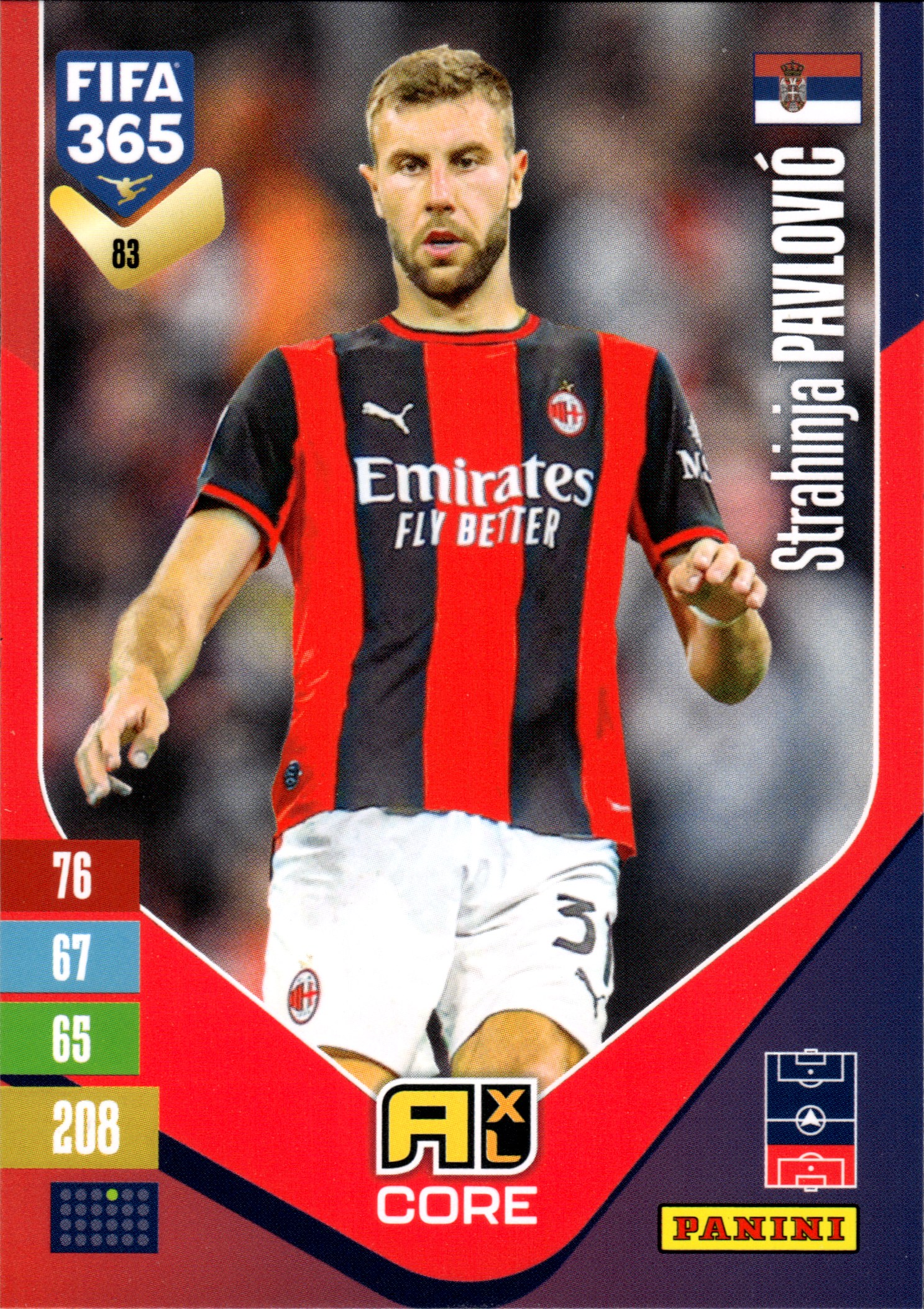 Strahinja Pavlović - Panini Adrenalyn XL FIFA 365 Base Set 2026-27, Nr. 83 (Art.-Nr. SG110217)