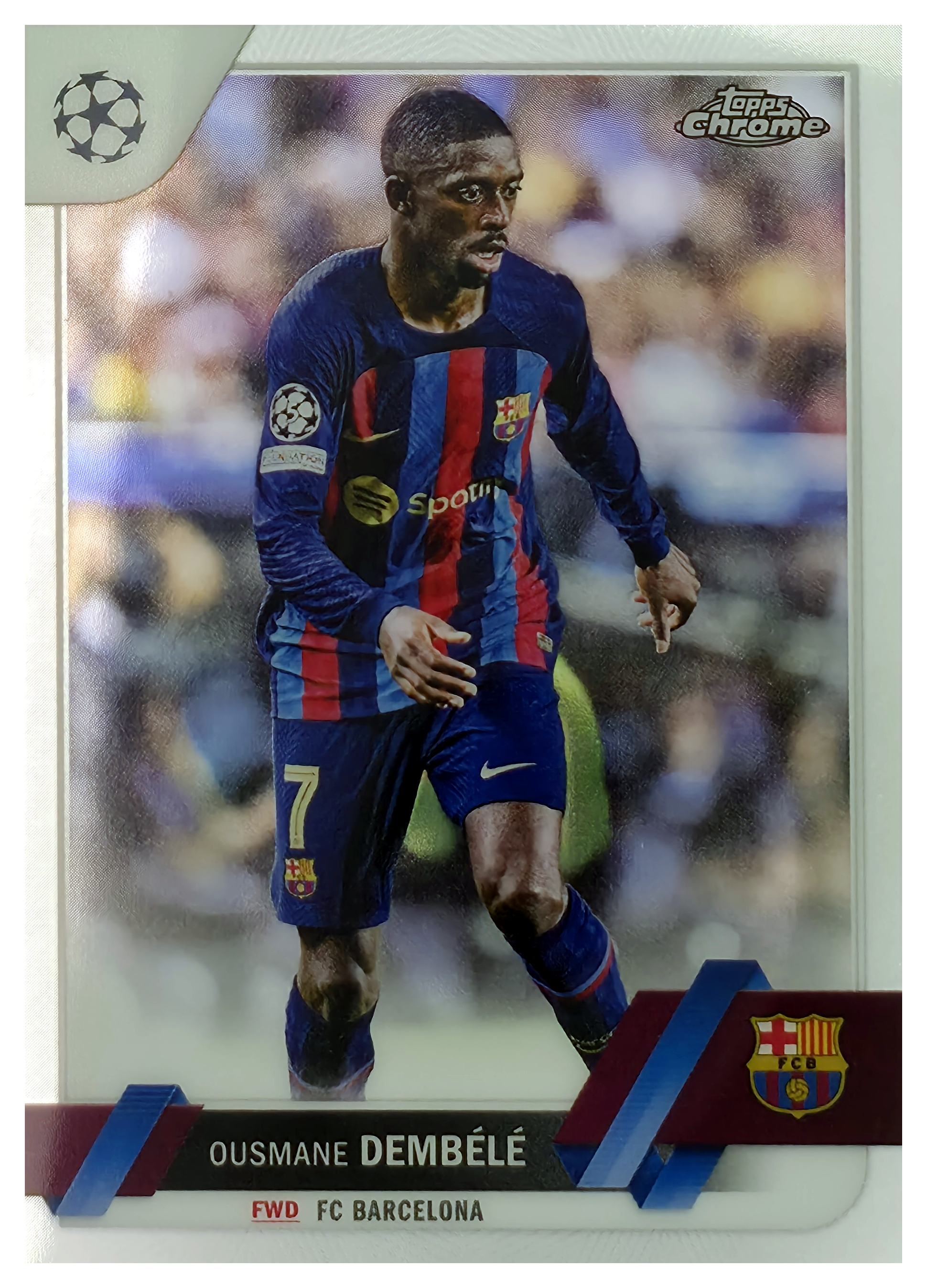 Ousmane Dembélé - Topps Chrome UEFA Club Competitions Base Set 2022-23, Nr. 98 (Art.-Nr. SG105808)