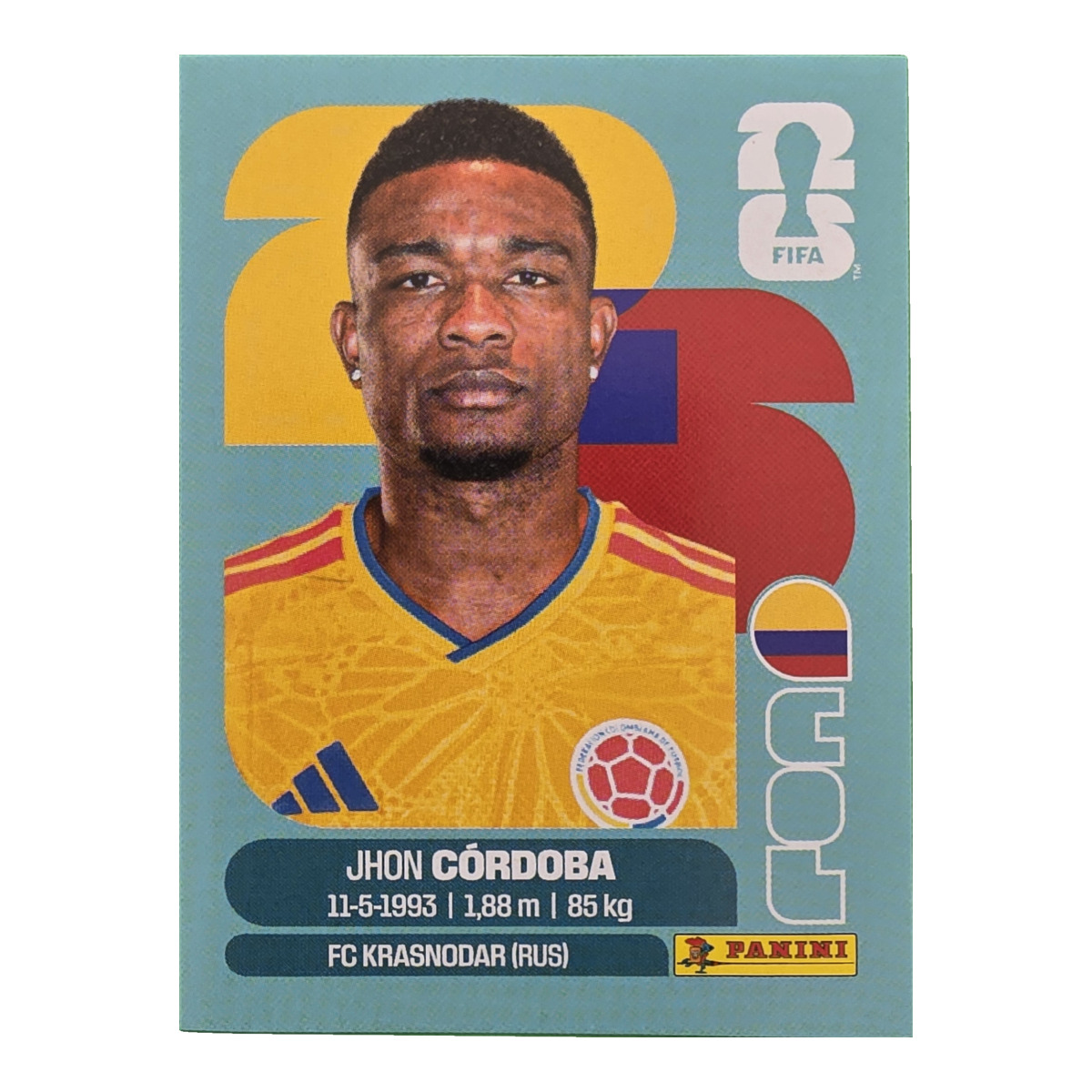 Jhon Córdoba - Kolumbien, FIFA WM 2026, Nr. COL18