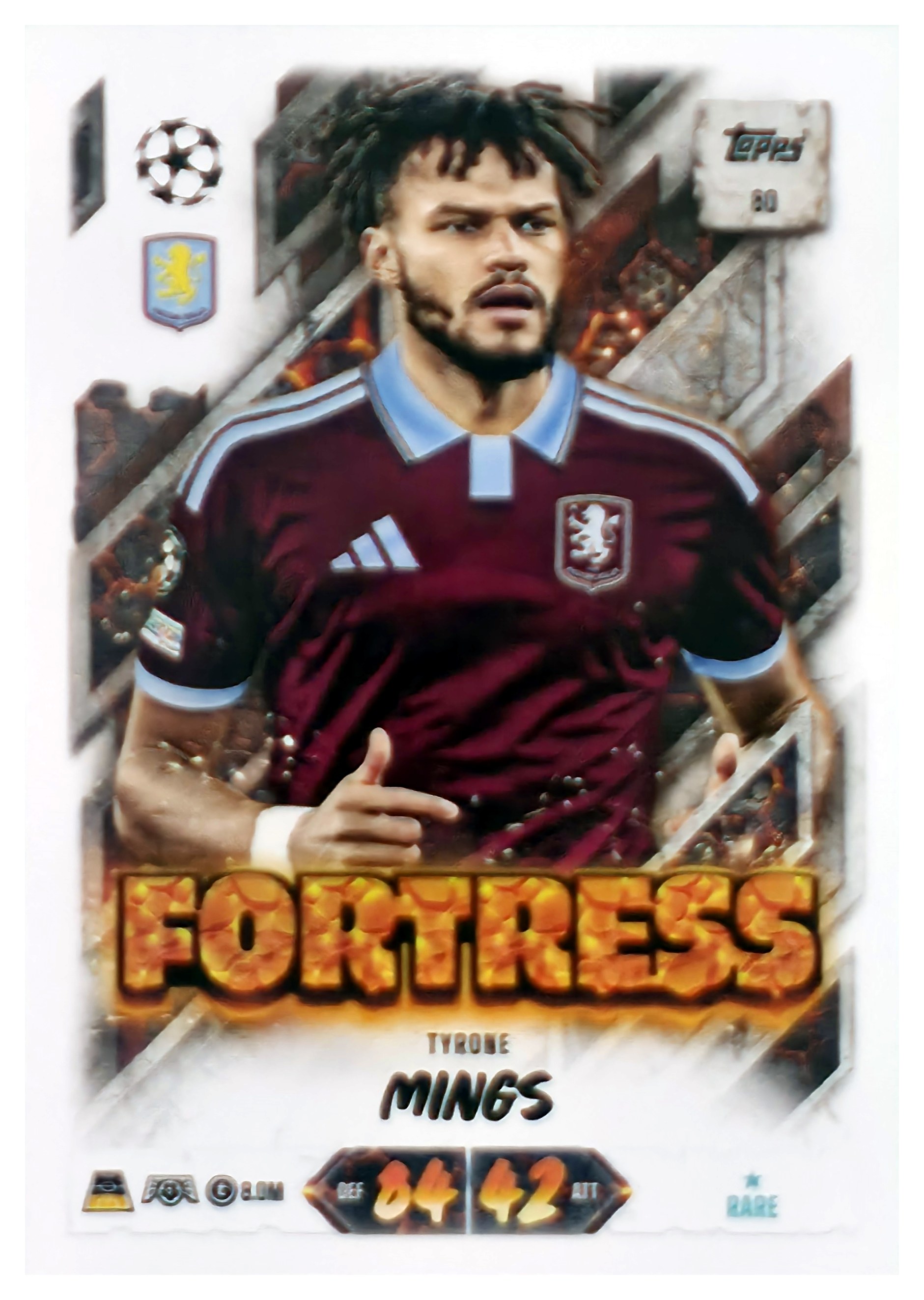 Tyrone Mings - Topps Match Attax UEFA Club Competitions Fortress 2026-27, Nr. 80 (Art.-Nr. SG107604)