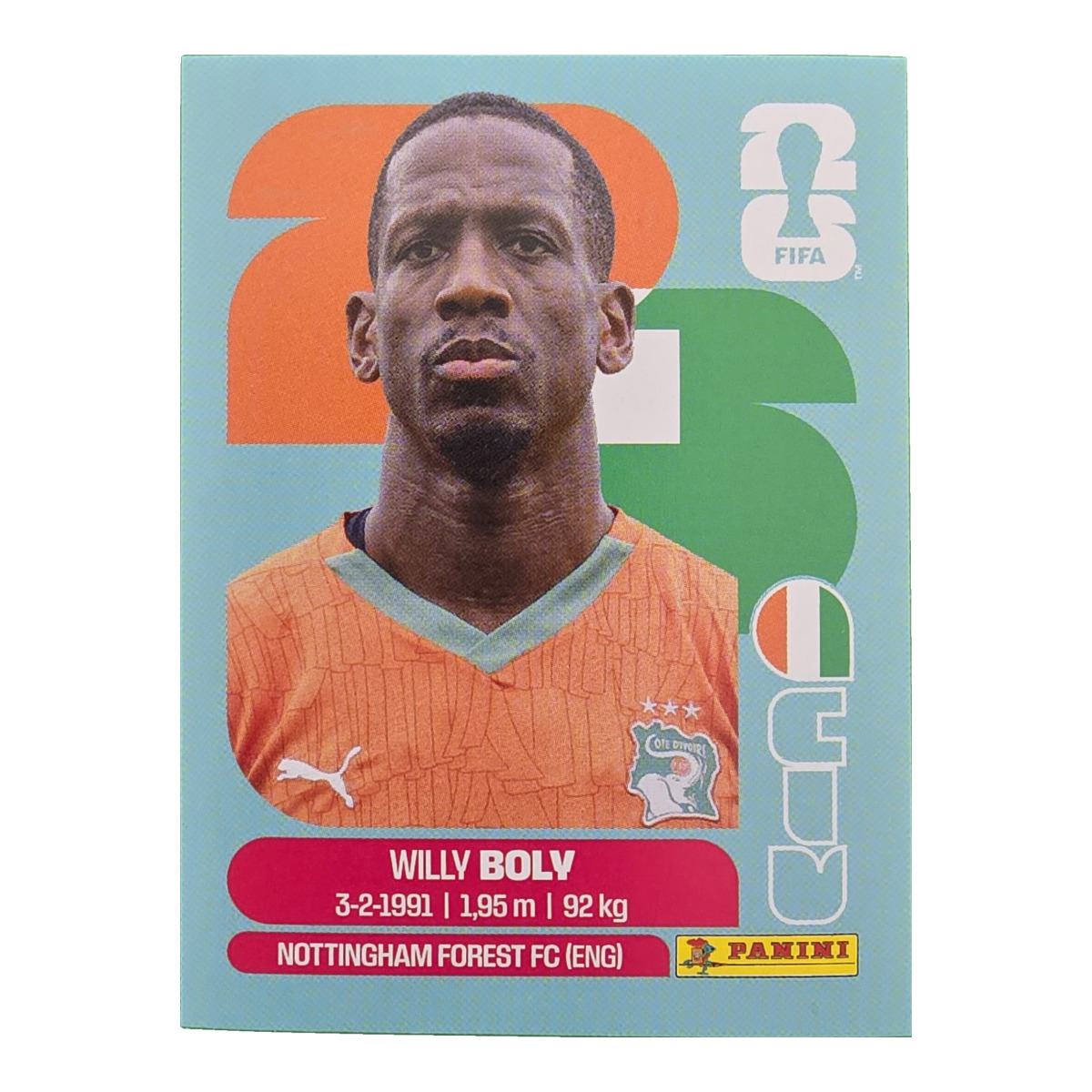 Willy Boly - Elfenbeinküste, FIFA WM 2026, Nr. CIV7