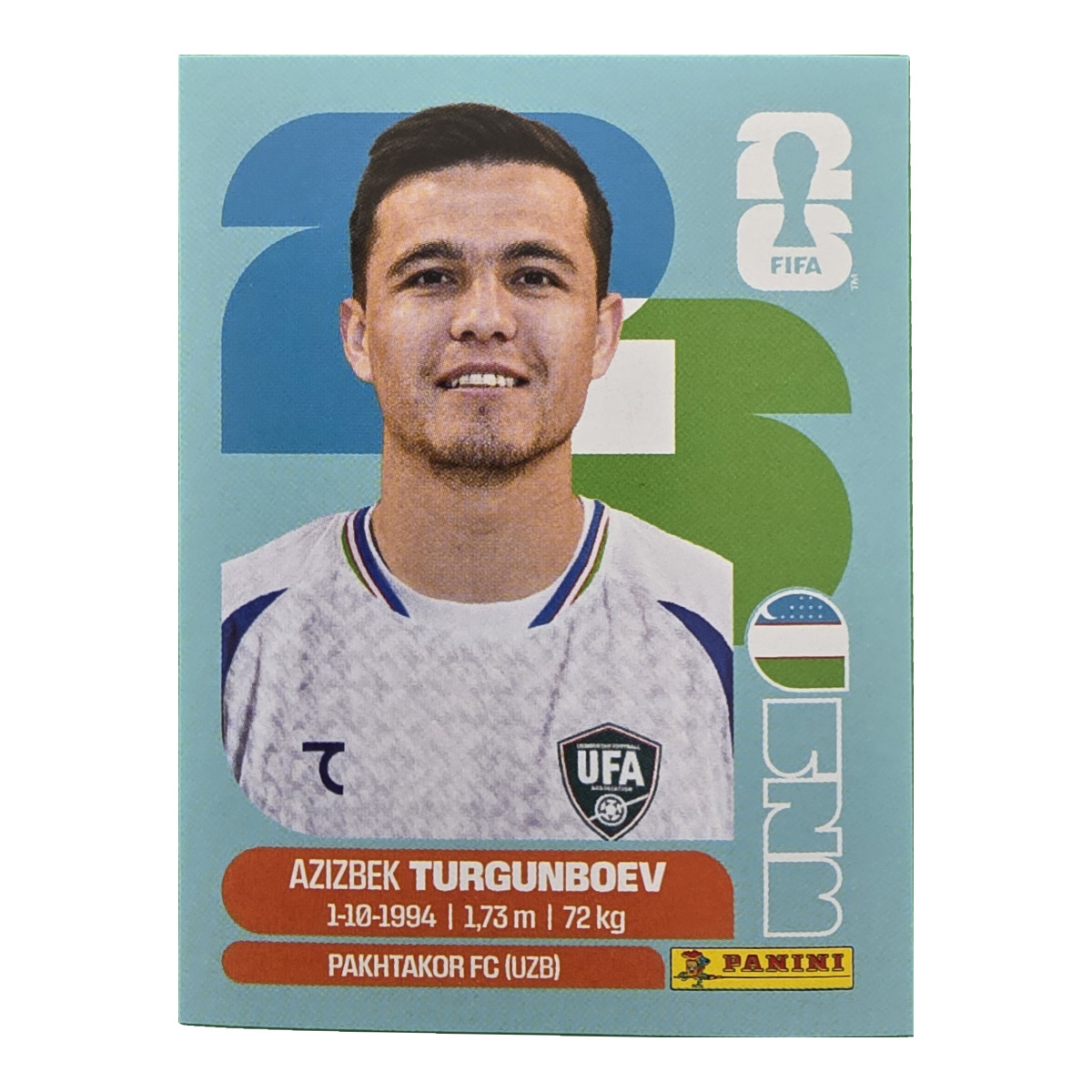 Azizbek Turgunboev - Usbekistan, FIFA WM 2026, Nr. UZB14