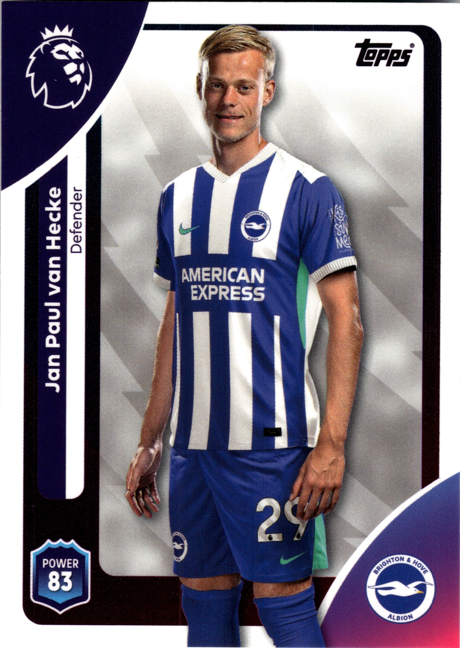 Jan Paul van Hecke - Topps Match Attax Premier League Base Set 2025-26, Nr. 75 (Art.-Nr. SG107913)