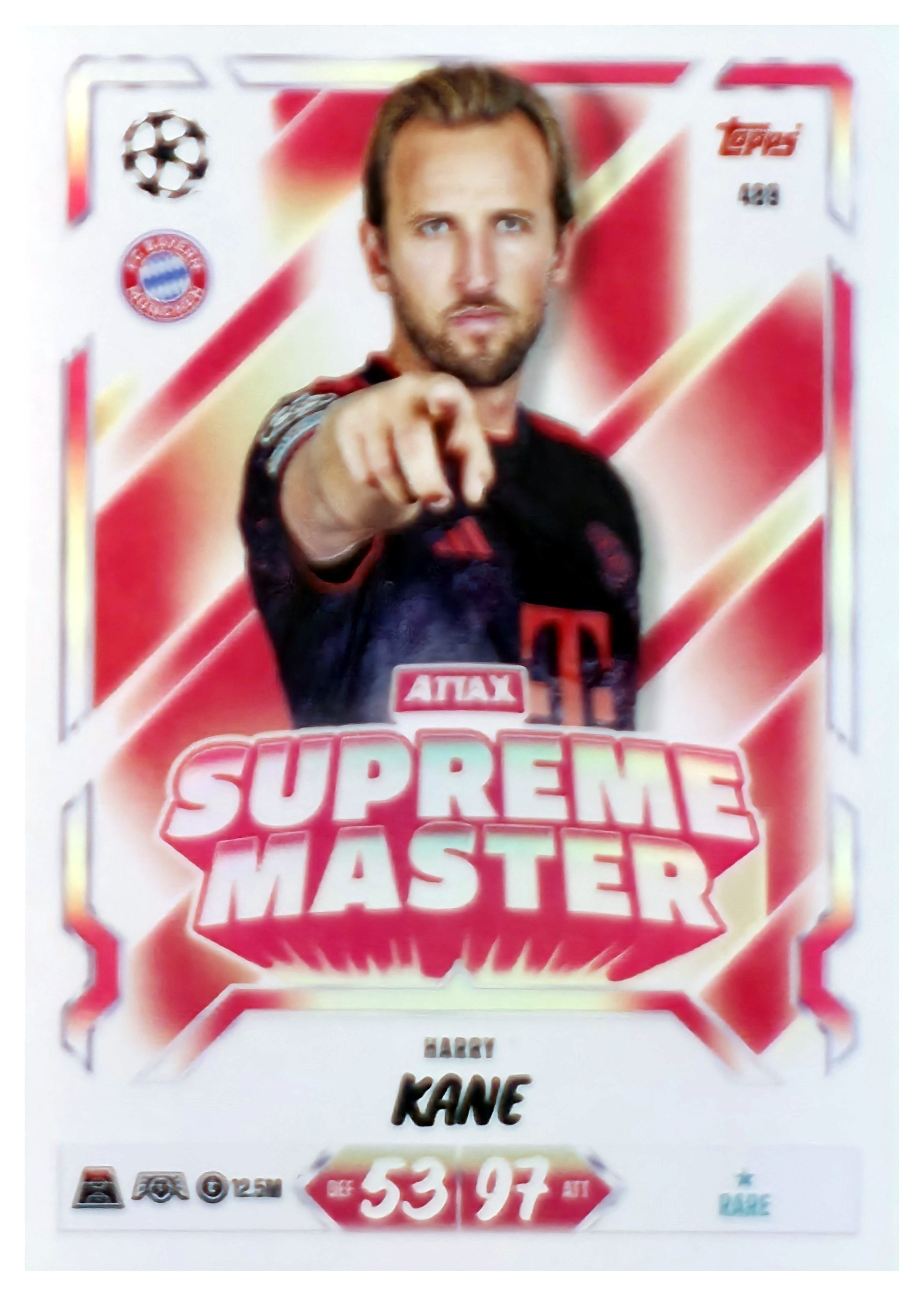 Harry Kane - Topps Match Attax UEFA Club Competitions Attax Supreme Master 2026-27, Nr. 489 (Art.-Nr. SG107672)