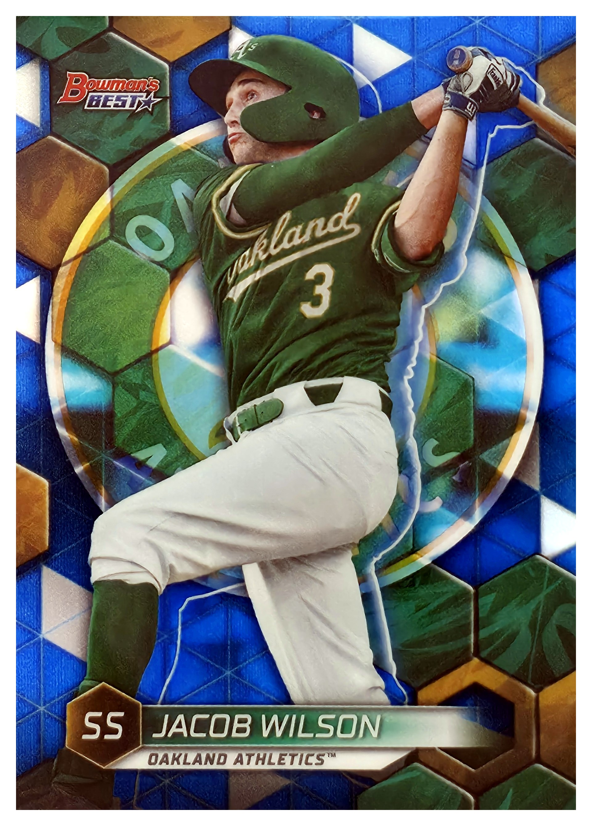 Jacob Wilson - Topps Bowman's Best Top Prospects 2023, Nr. TP-9 – Nummeriert, Blue Refractor (Art.-Nr. SG109064)