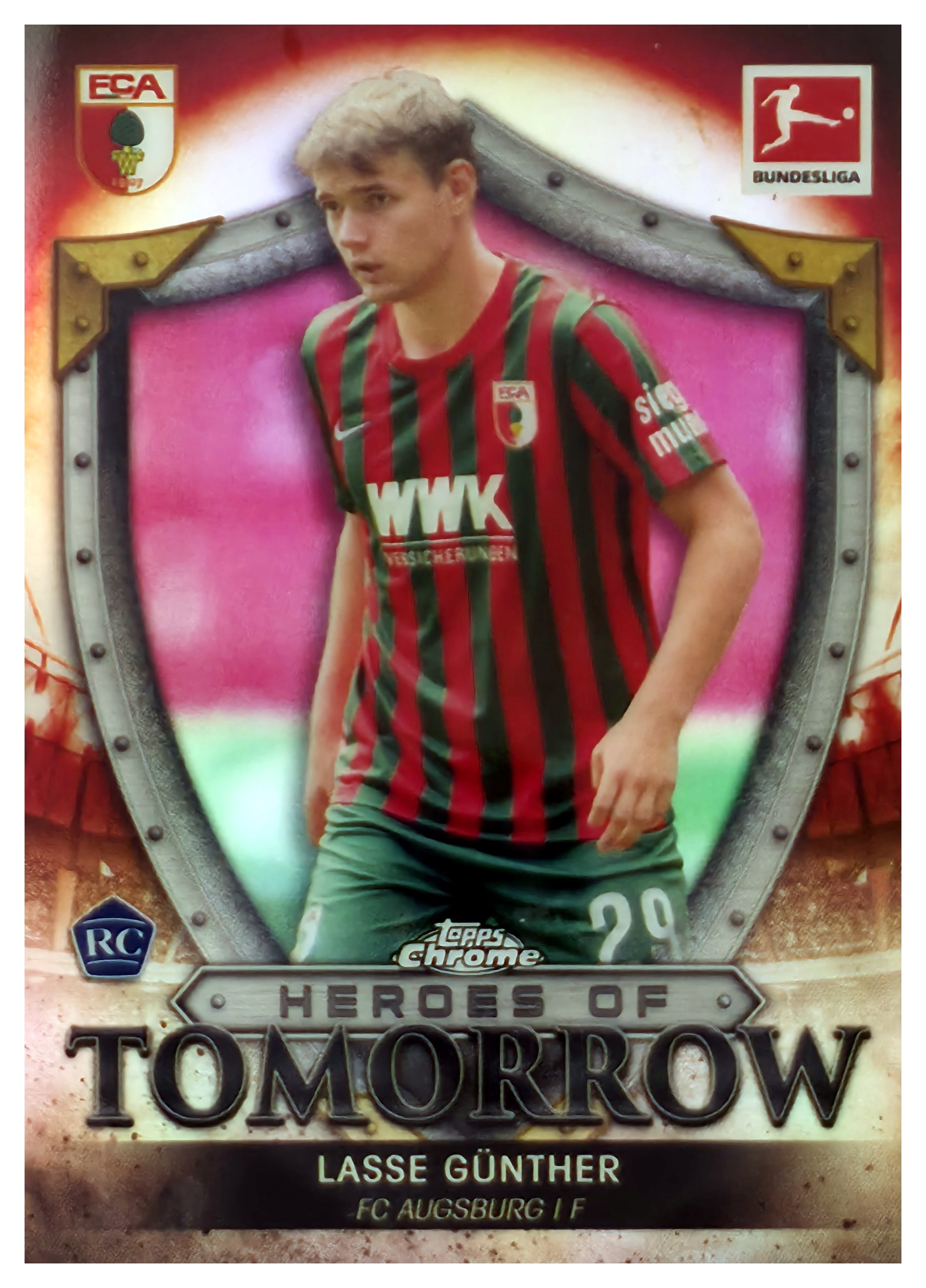 Lasse Günther - Topps Chrome Bundesliga Heroes of Tomorrow 2021-22, Nr. HT-LG – Rookie Card, Insert (Art.-Nr. SG110988)