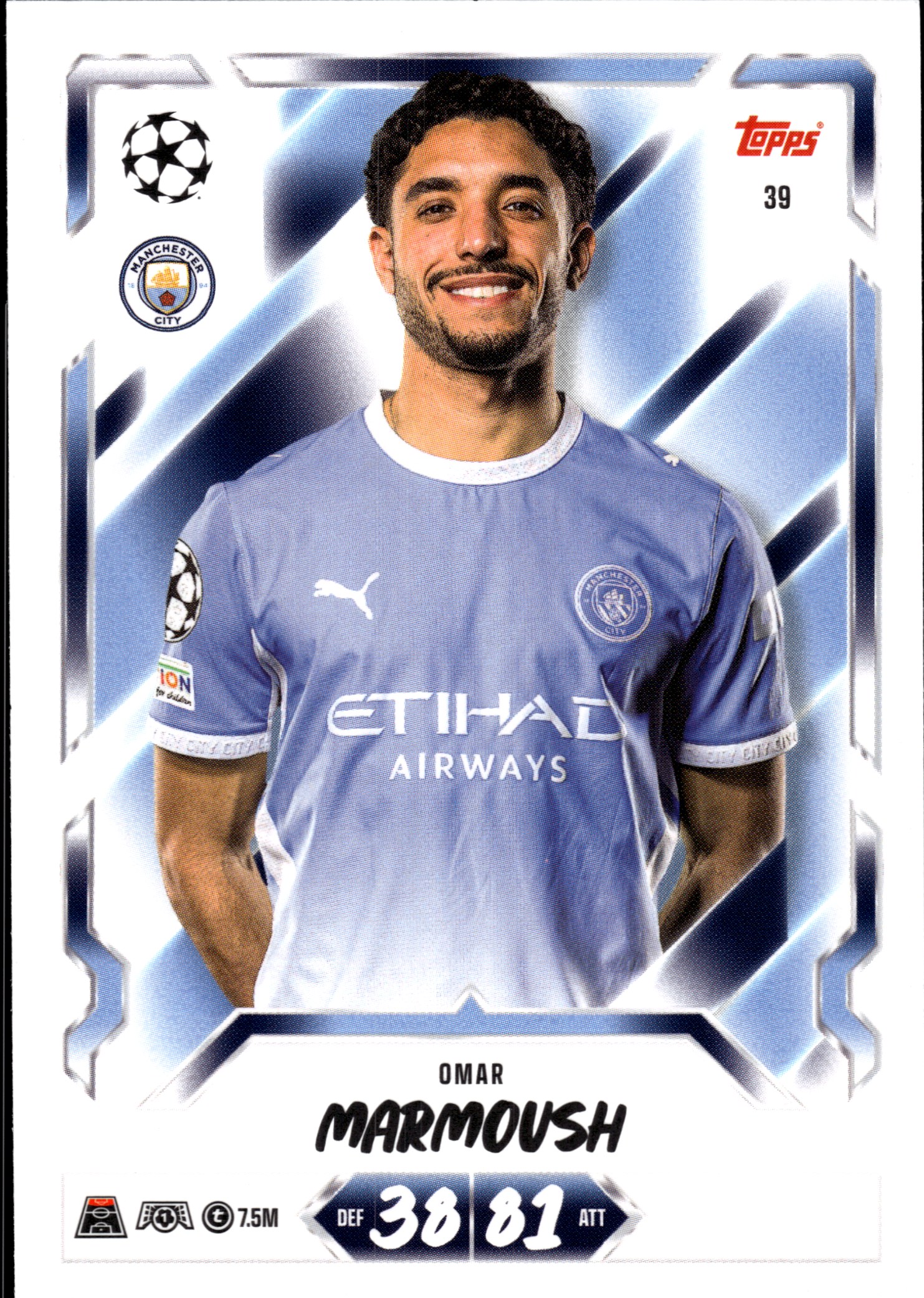 Omar Marmoush - Topps Match Attax UEFA Club Competitions Base Set 2026-27, Nr. 39 (Art.-Nr. SG107211)