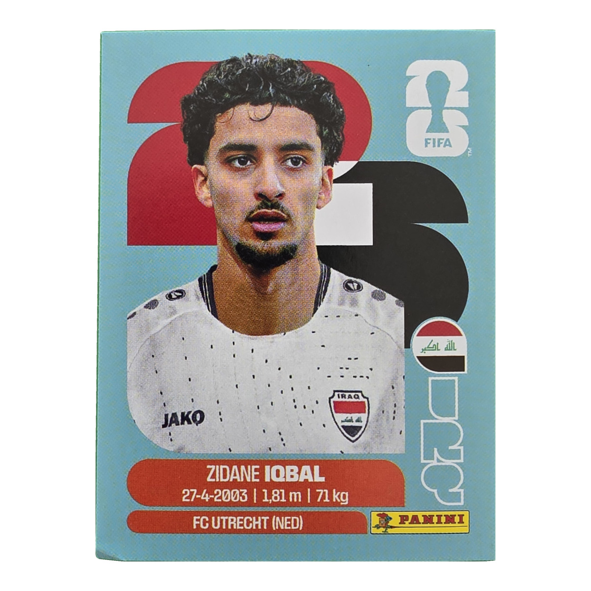 Zidane Iqbal - Irak, FIFA WM 2026, Nr. IRQ9