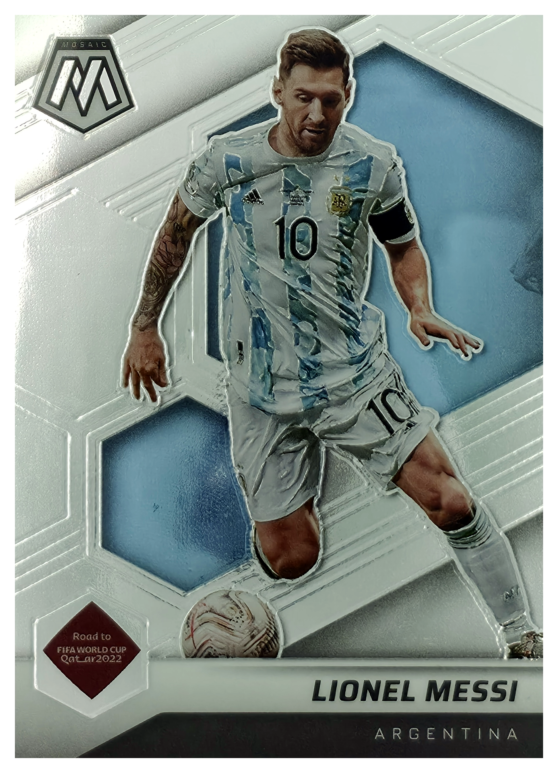 Lionel Messi - Panini Mosaic FIFA Road to World Cup Base Set 2021-22, Nr. 10 (Art.-Nr. SG105910)