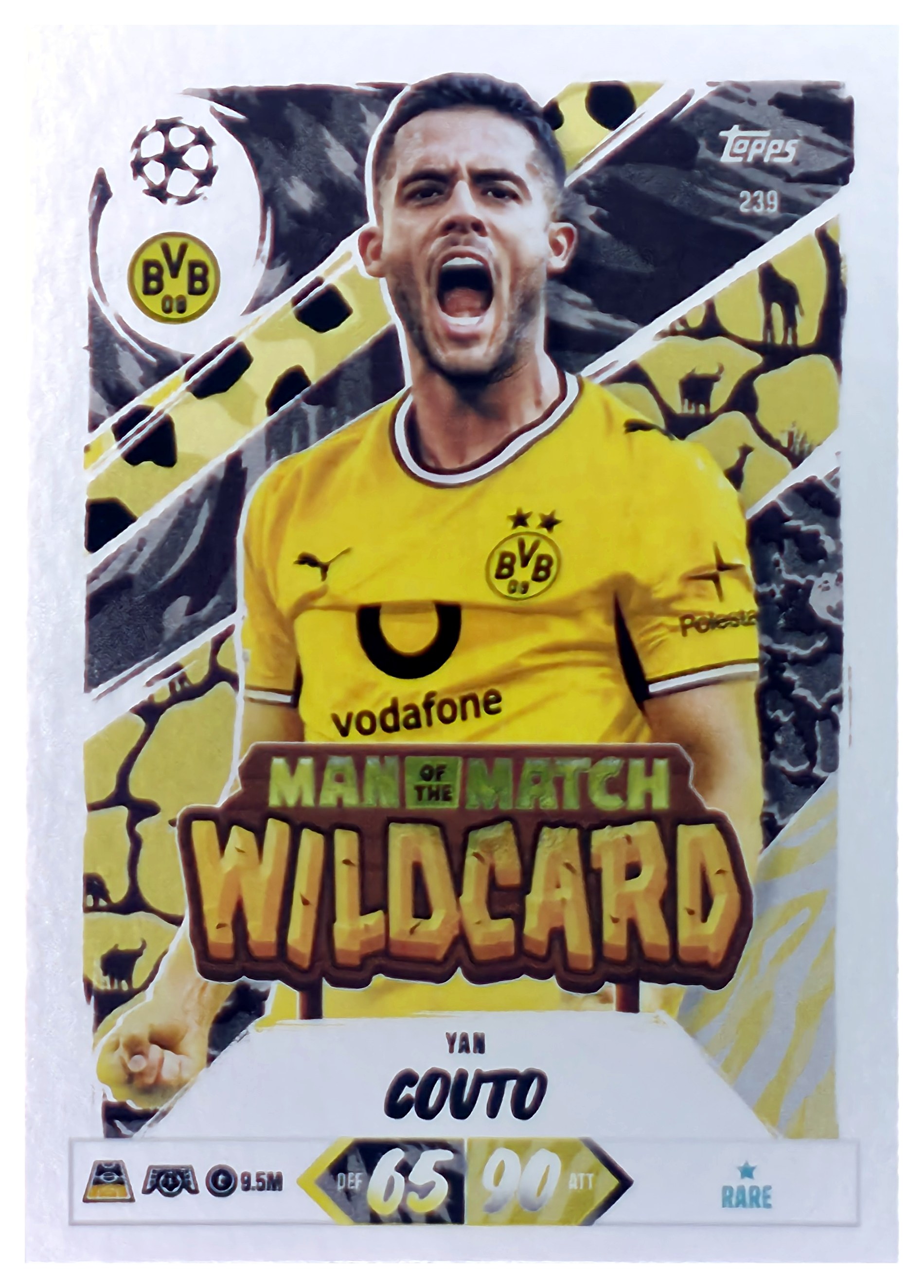 Yan Couto - Topps Match Attax UEFA Club Competitions Man of the Match Wildcard 2026-27, Nr. 239 (Art.-Nr. SG107484)