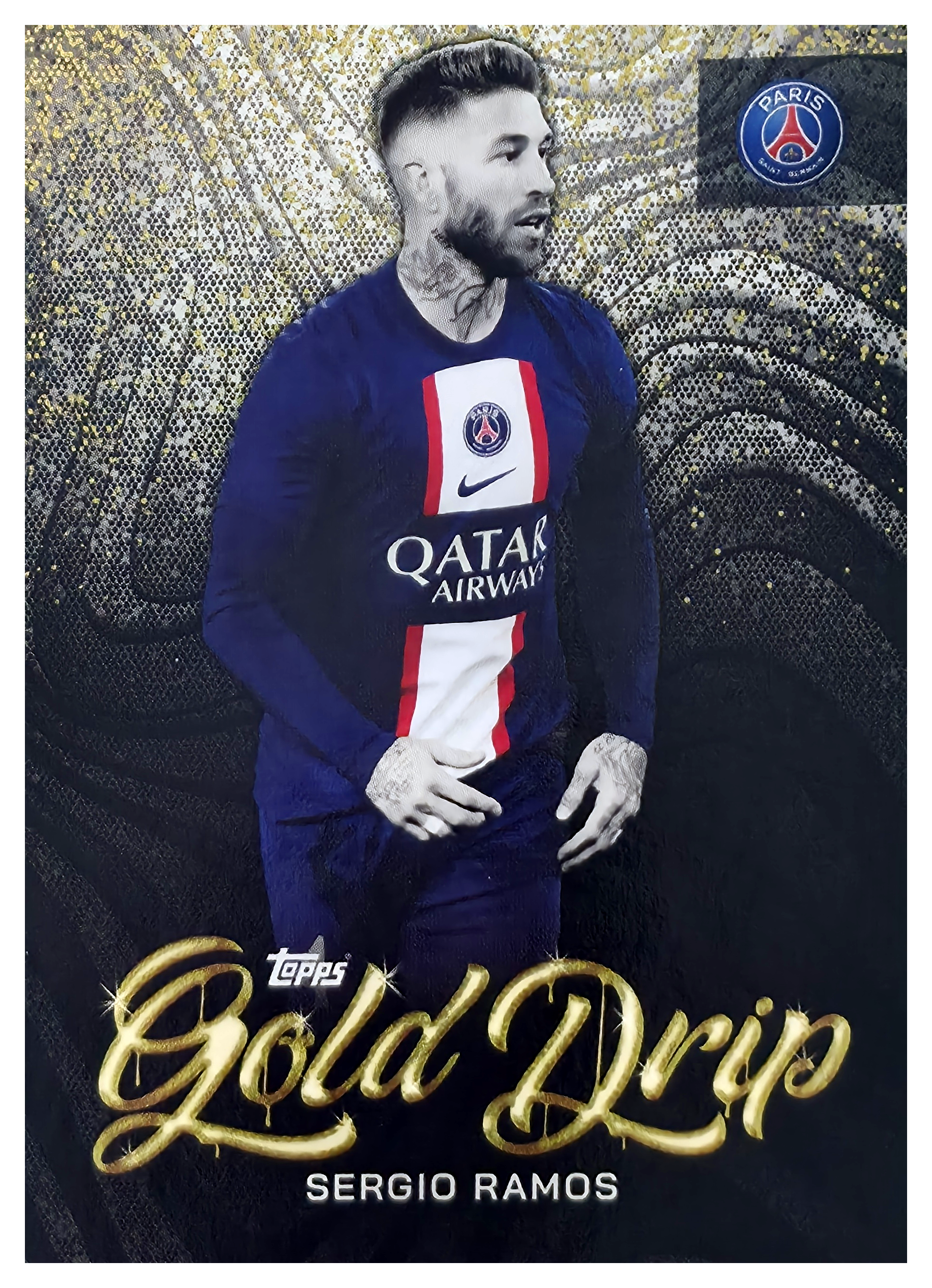 Sergio Ramos - Topps Paris Saint-Germain Team Set Gold Drip 2022-23, Nr. 50 (Art.-Nr. SG106447)