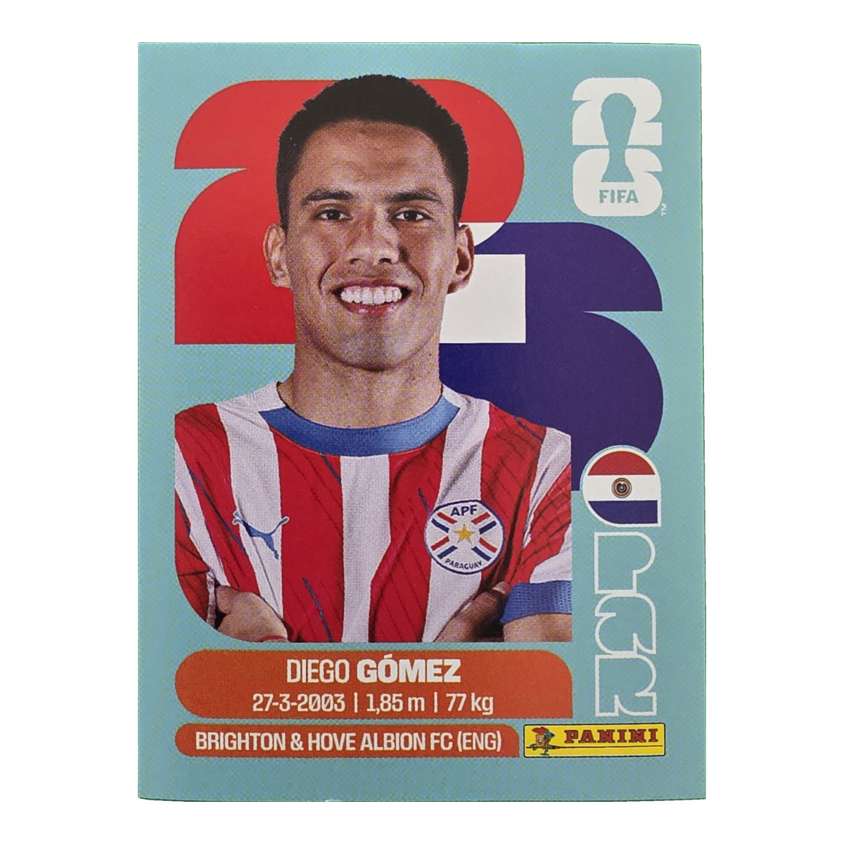 Diego Gomez - Paraguay, FIFA WM 2026, Nr. PAR10
