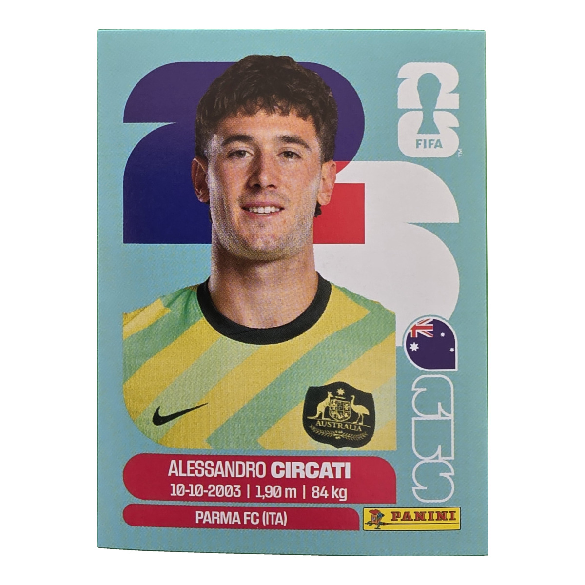 Alessandro Circati - Australien, FIFA WM 2026, Nr. AUS5