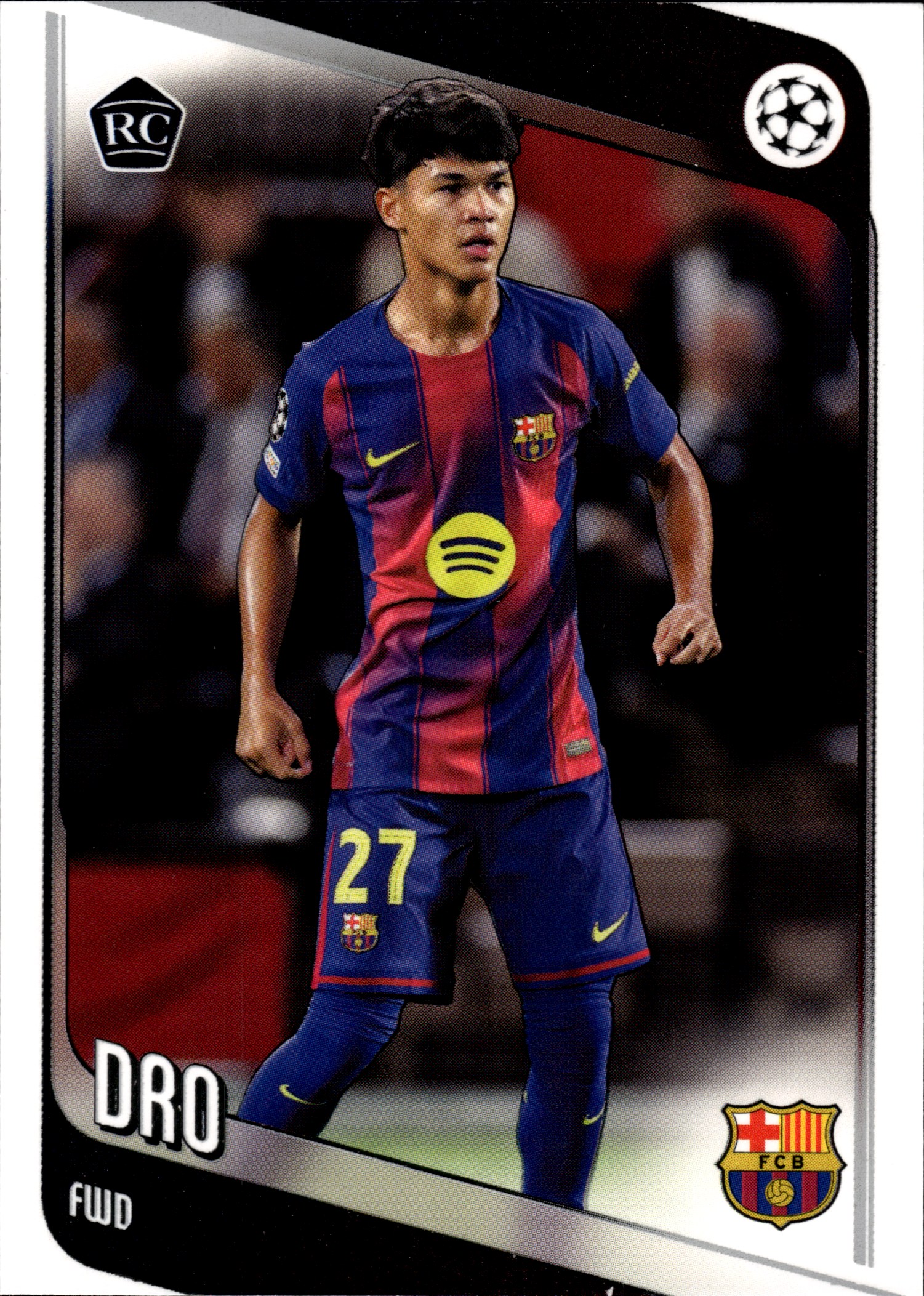 Dro - Topps UEFA Club Competitions Base Set 2025-26, Nr. 111 – Rookie Card (Art.-Nr. SG109255)