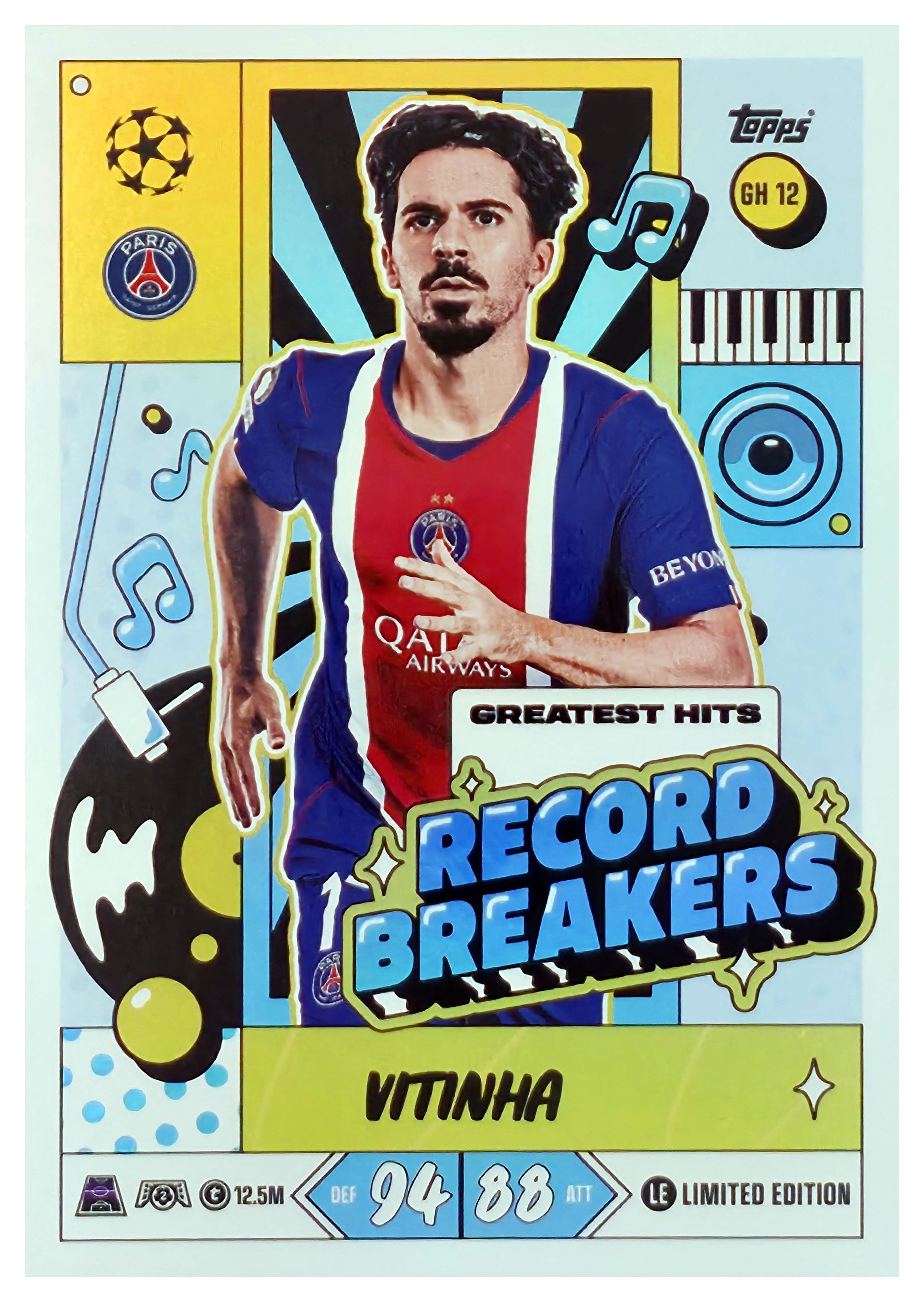 Vitinha - Topps Match Attax UEFA Club Competitions Record Breakers 2026-27, Nr. GH 12 (Art.-Nr. SG107443)