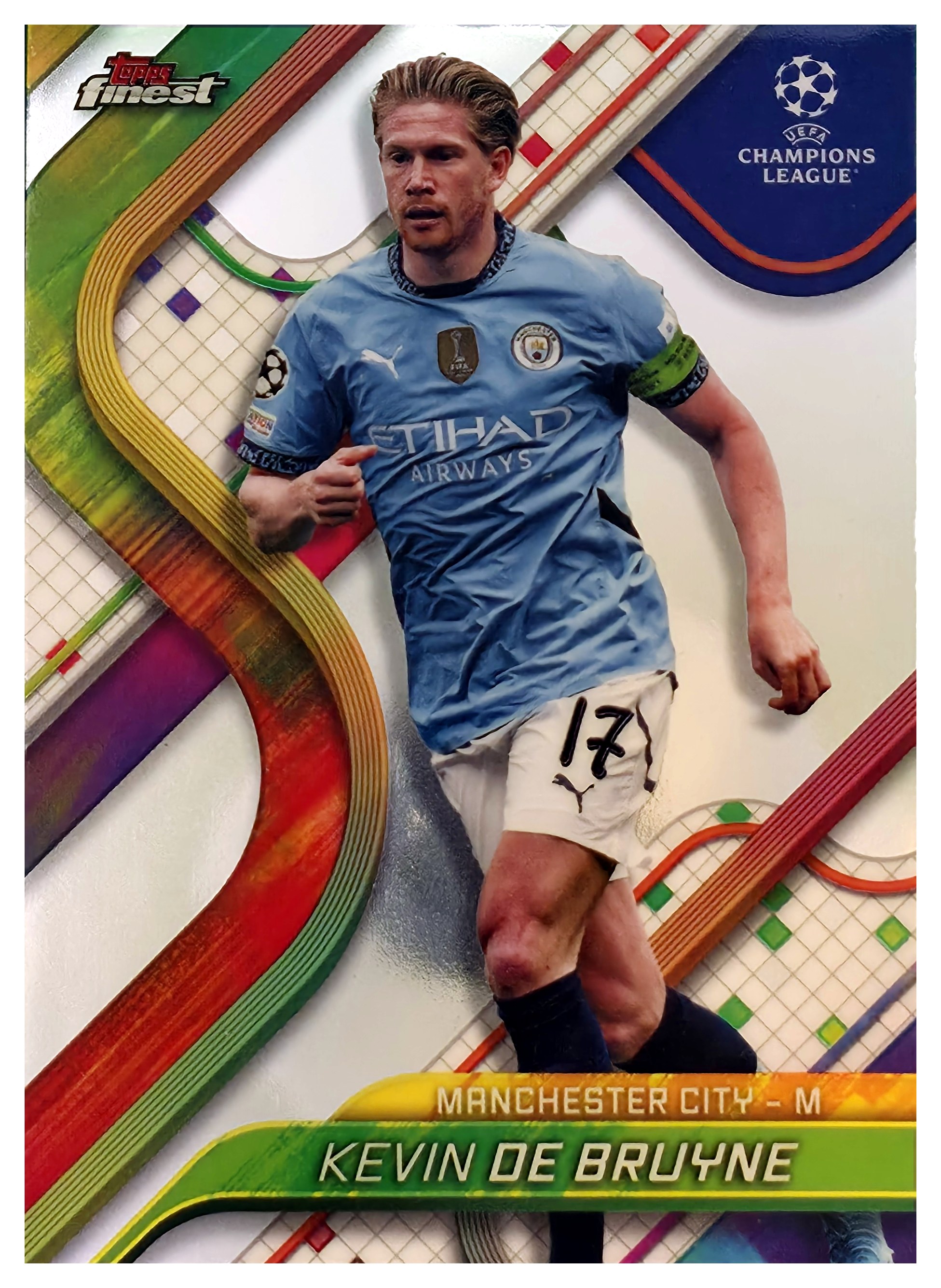 Kevin De Bruyne - Topps Finest UEFA Club Competitions Base Set 2024-25, Nr. 17 (Art.-Nr. SG109372)