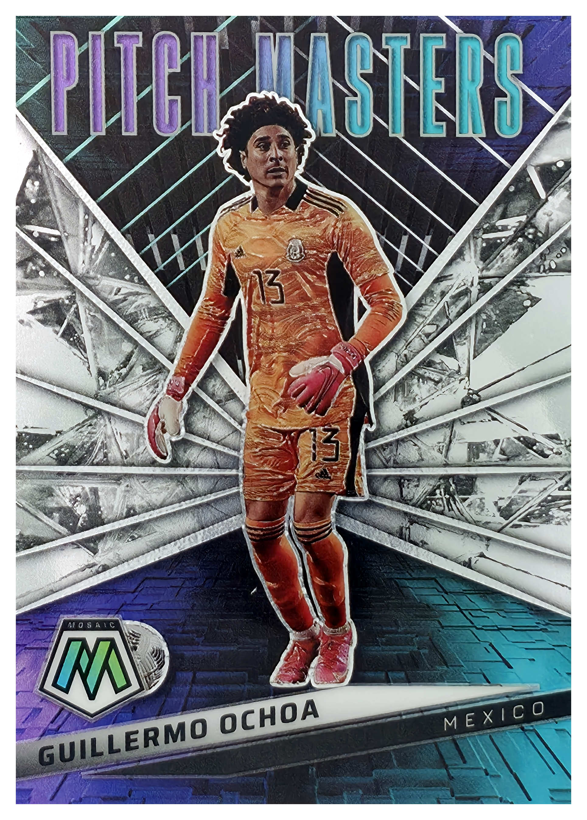 Guillermo Ochoa - Panini Mosaic FIFA Road to World Cup Pitch Masters 2021-22, Nr. 15 – Insert (Art.-Nr. SG106050)