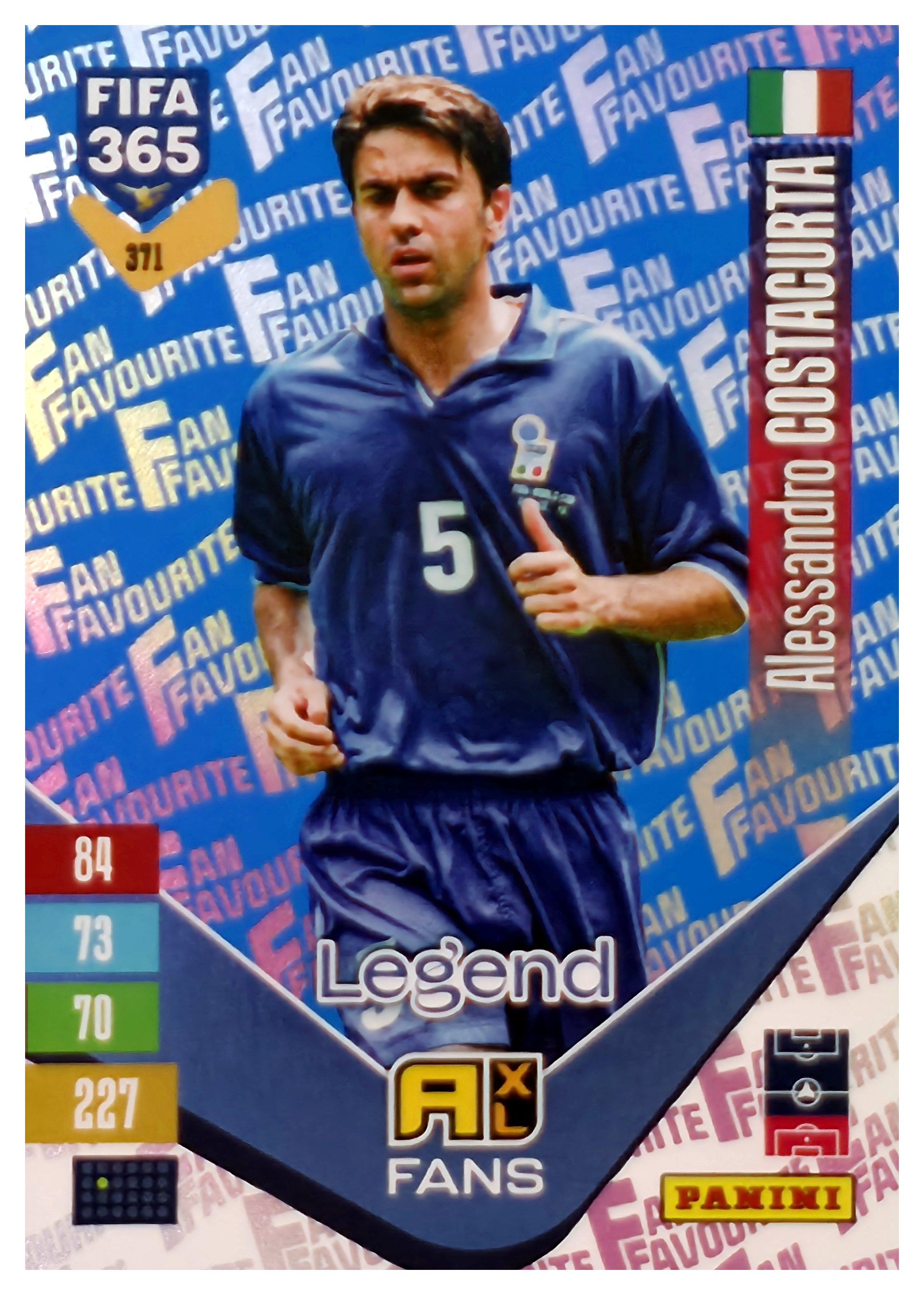 Alessandro Costacurta - Panini Adrenalyn XL FIFA 365 Fan Favourites 2026-27, Nr. 371 – Blue, Insert (Art.-Nr. SG110584)
