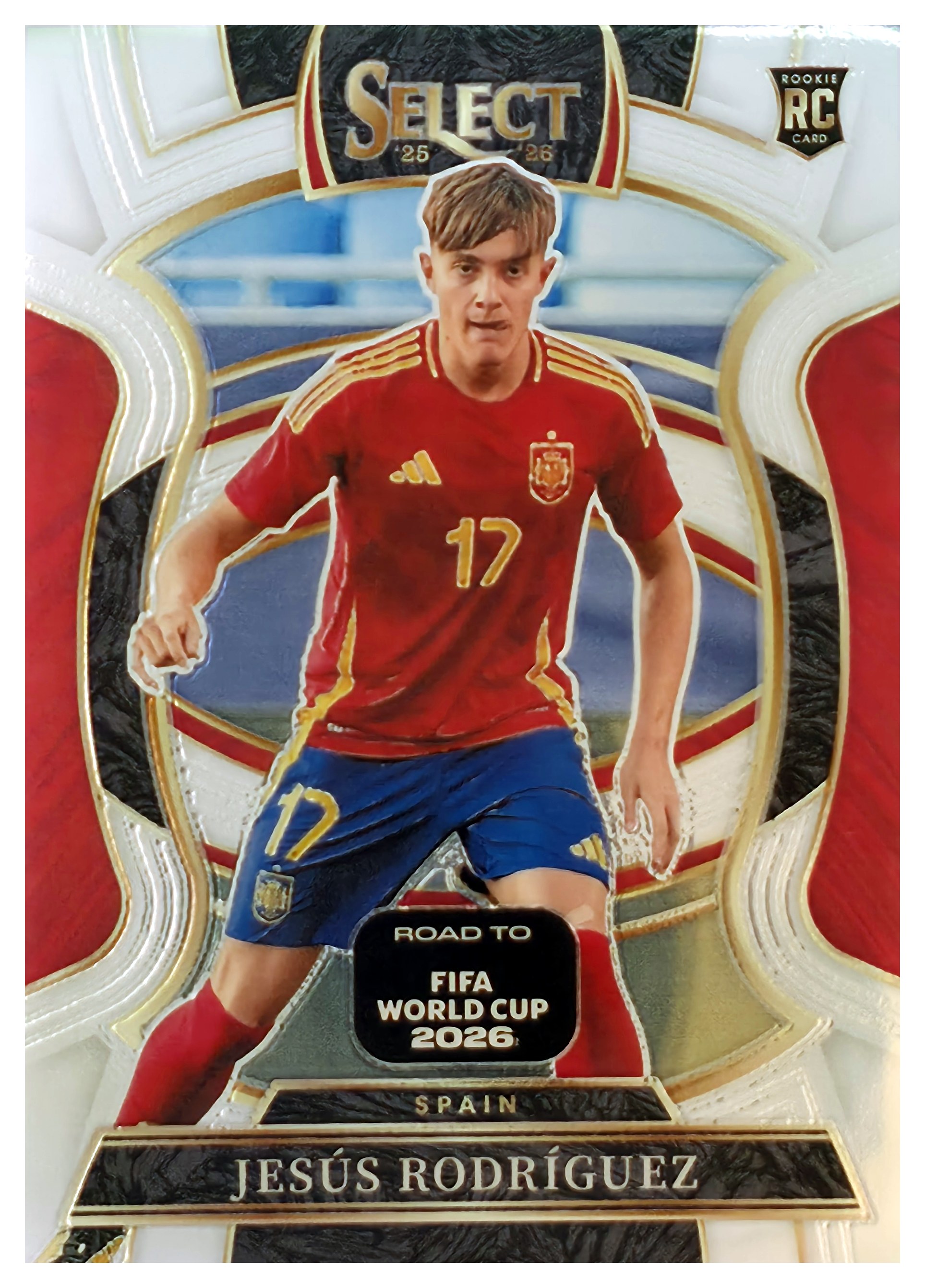 Jesús Rodríguez - Panini Select FIFA Road to World Cup Terrace 2025-26, Nr. 72 – Rookie Card (Art.-Nr. SG109398)