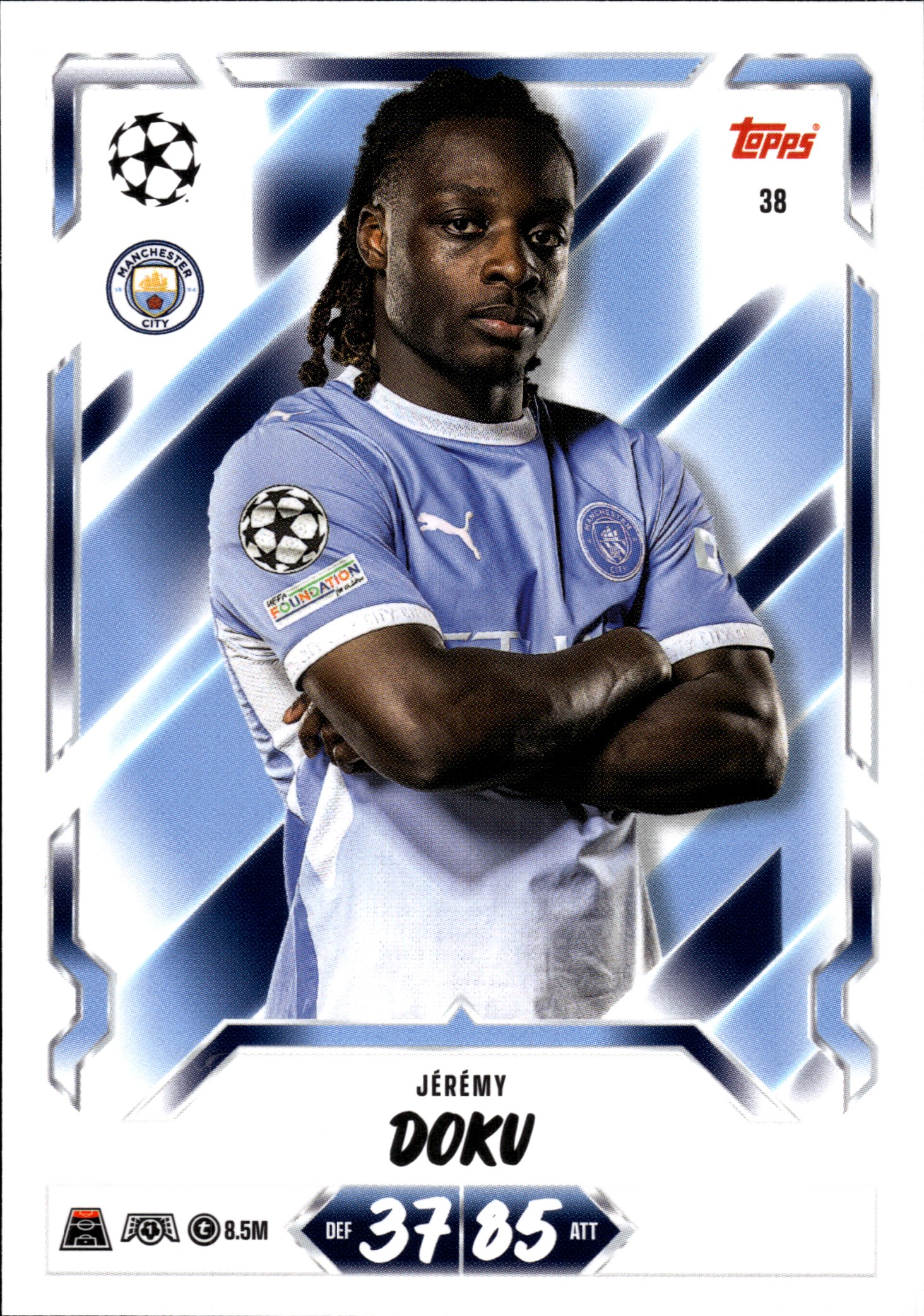 Jérémy Doku - Topps Match Attax UEFA Club Competitions Base Set 2026-27, Nr. 38 (Art.-Nr. SG107232)