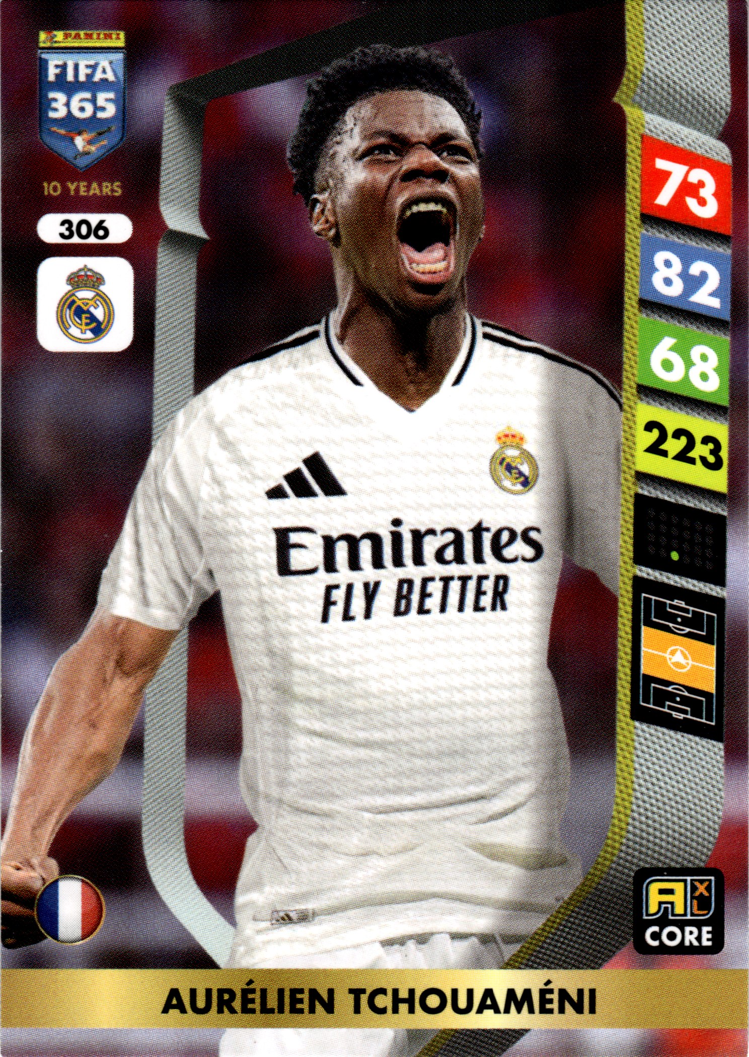 Aurélien Tchouaméni - Panini Adrenalyn XL FIFA 365 Base Set 2025, Nr. 306 (Art.-Nr. SG107748)
