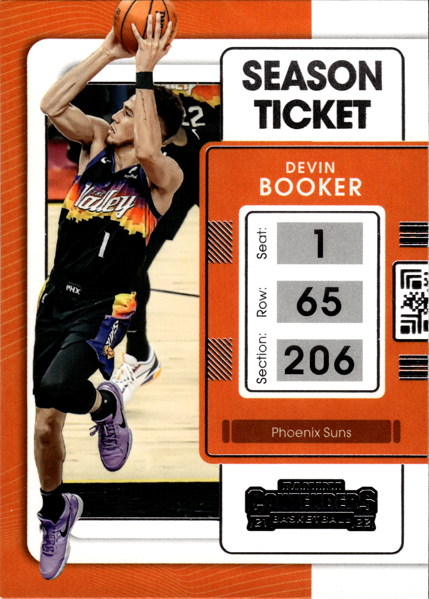 Devin Booker - Panini Contenders Season Ticket 2021-22, Nr. 9 (Art.-Nr. SG103592)