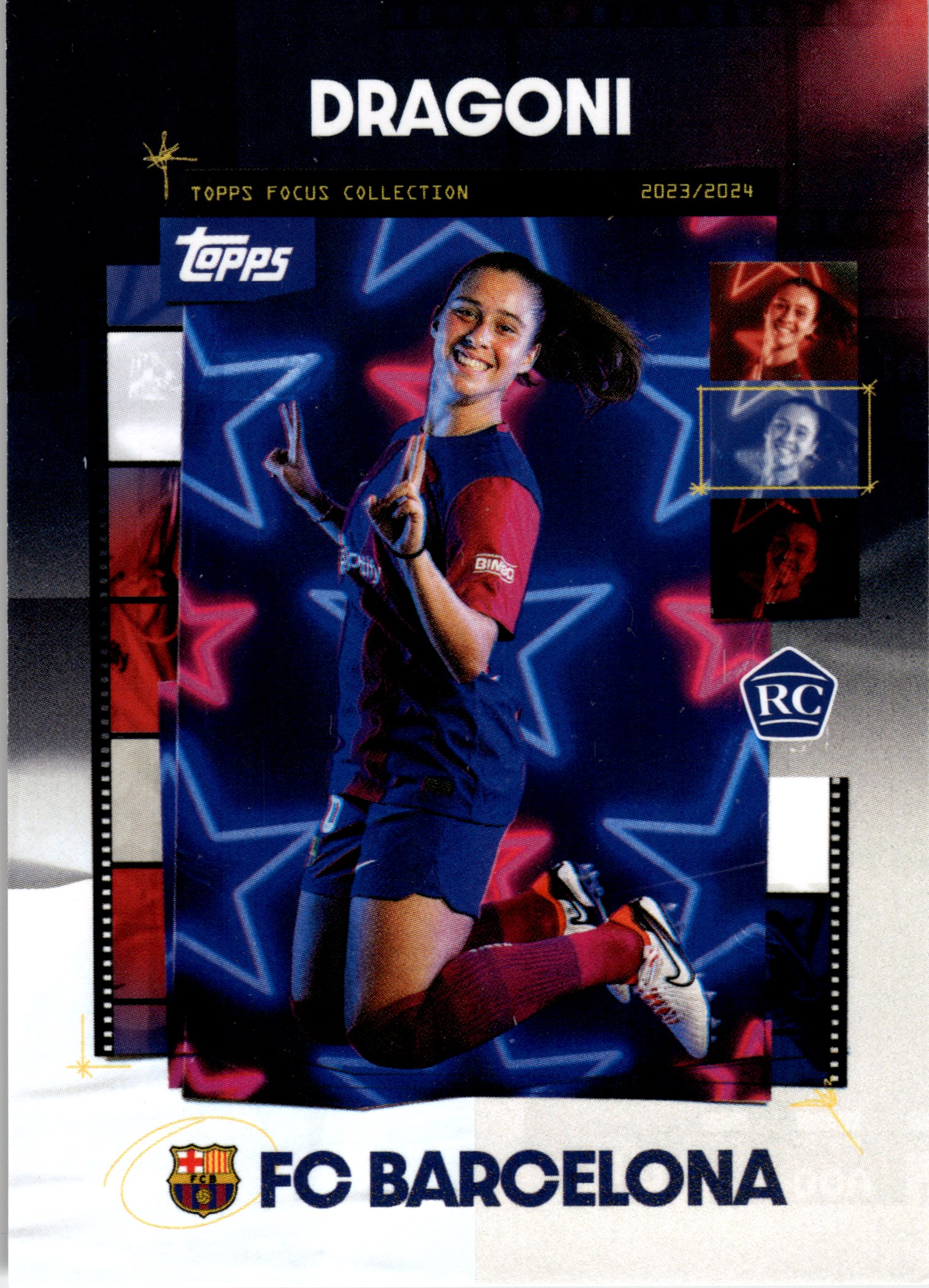Giulia Dragoni - Topps Focus FC Barcelona Base Set 2023-24, Nr. 20 – Rookie Card (Art.-Nr. SG110053)