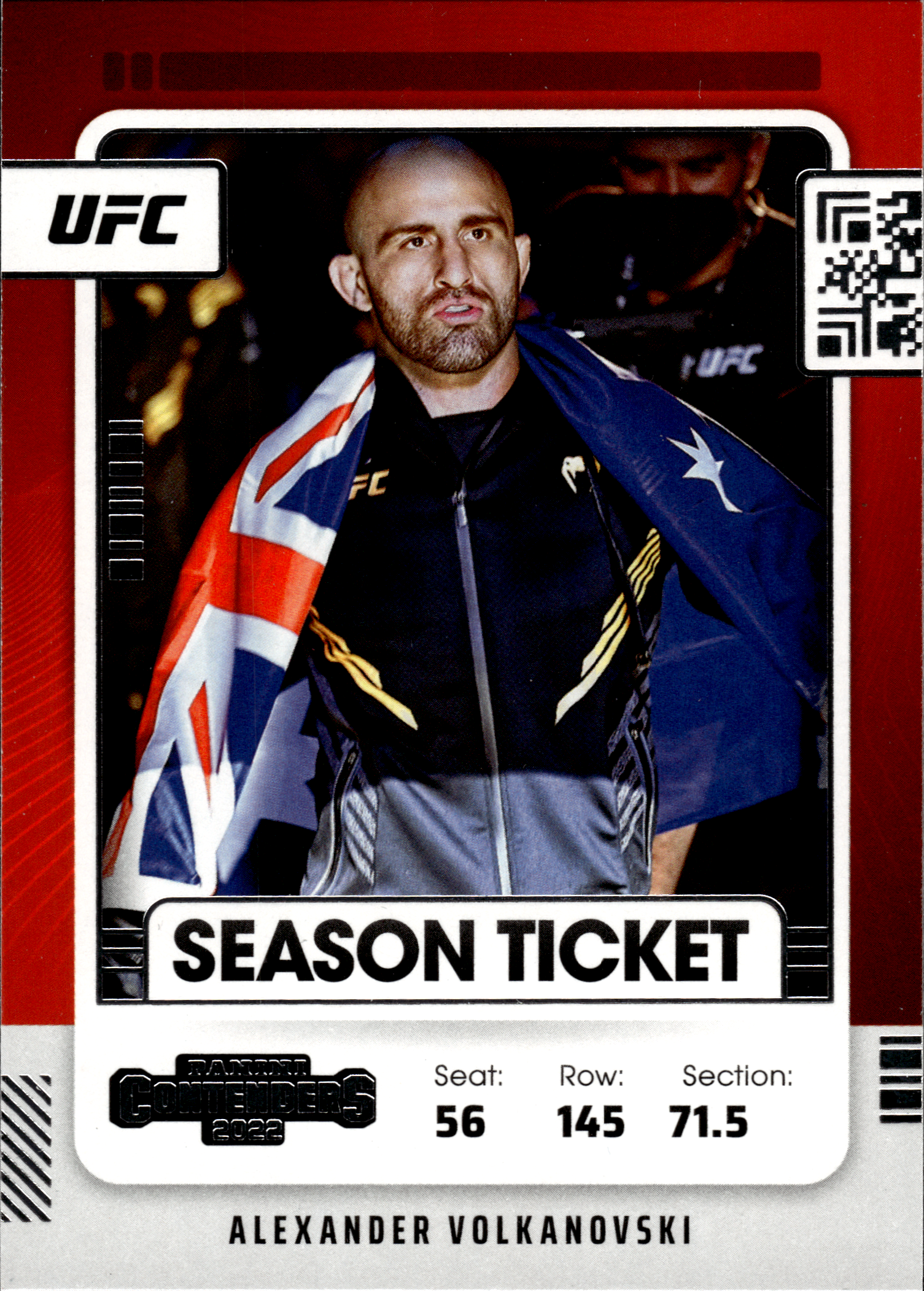 Alexander Volkanovski - Panini Chronicles UFC Contenders Season Ticket 2022, Nr. 103 (Art.-Nr. SG104059)