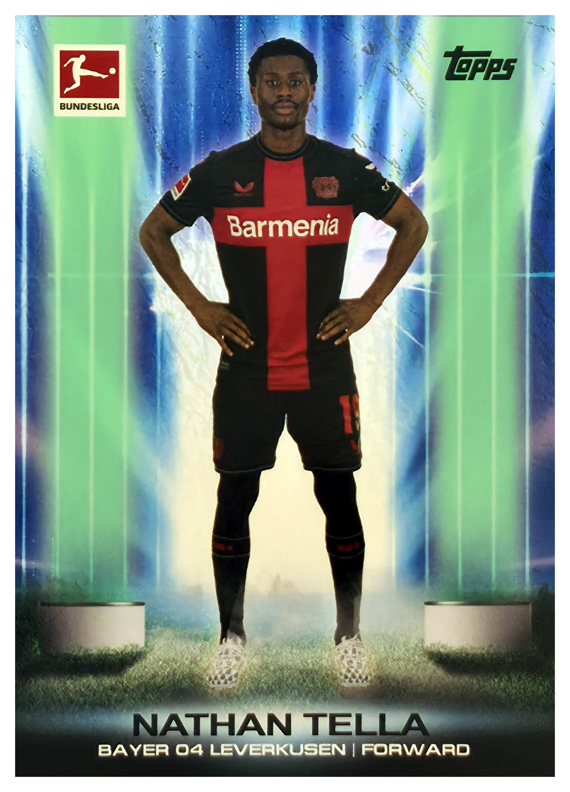 Nathan Tella - Topps Bundesliga Jade Edition Ultrabeam 2023-24, Nr. UB-7 – Insert (Art.-Nr. SG109387)