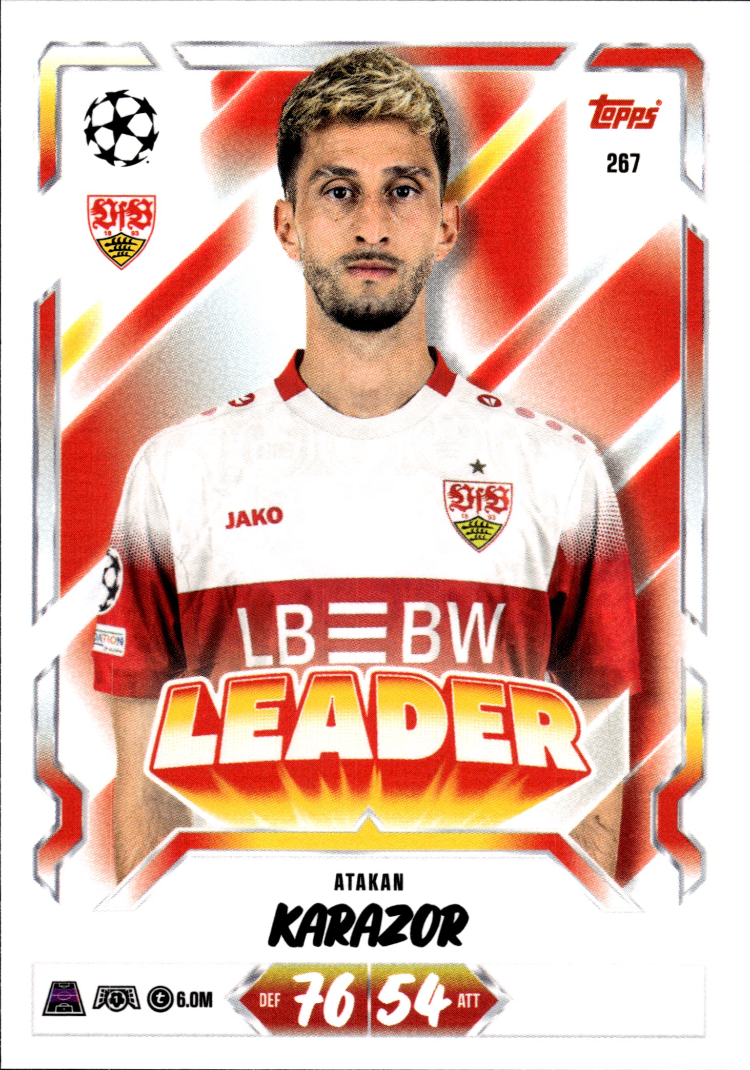 Atakan Karazor - Topps Match Attax UEFA Club Competitions Leader 2026-27, Nr. 267 (Art.-Nr. SG107253)