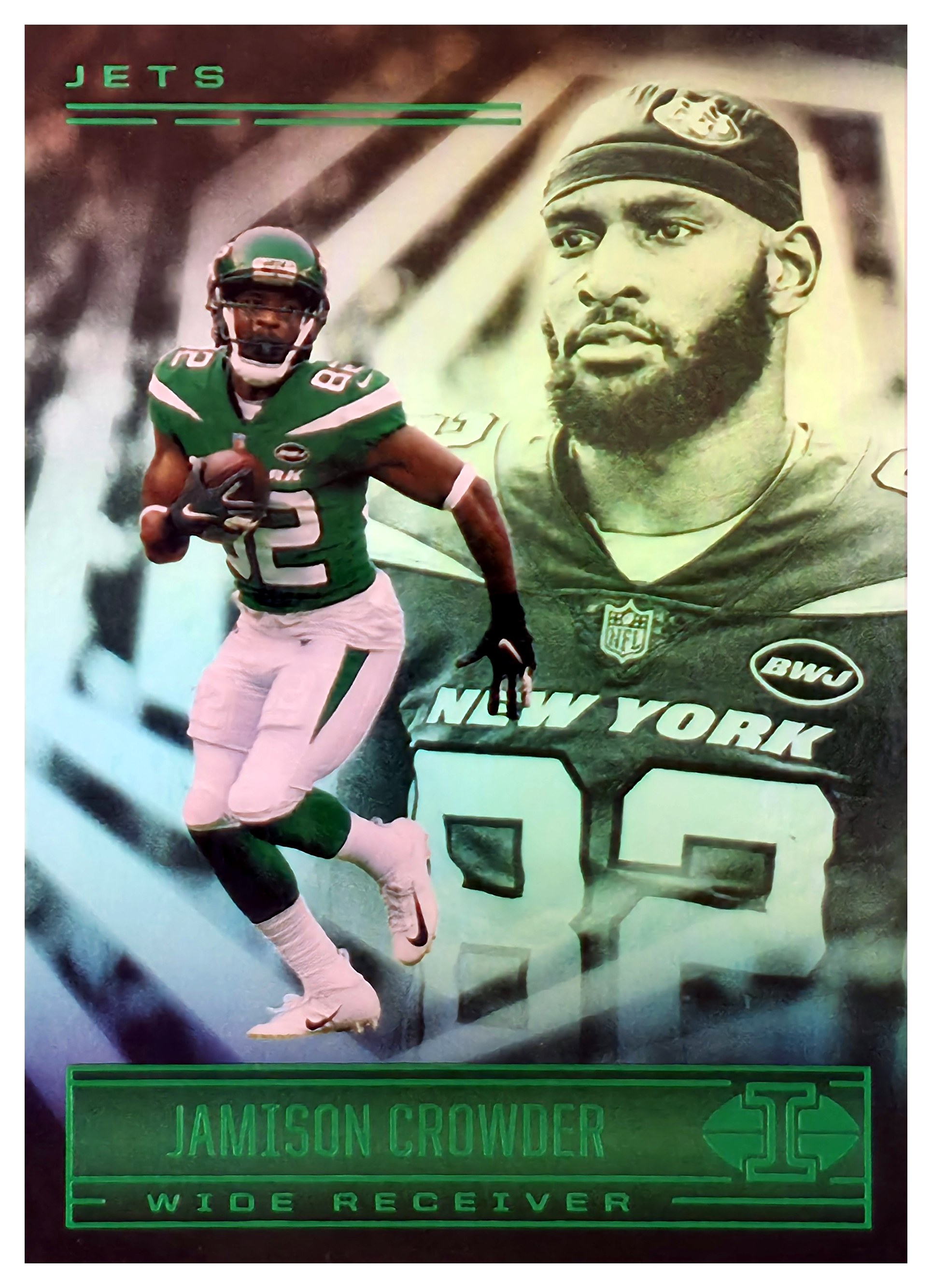 Jamison Crowder - Panini Illusions Base Set 2021, Nr. 53 – Trophy Collection Emerald (Art.-Nr. SG106707)