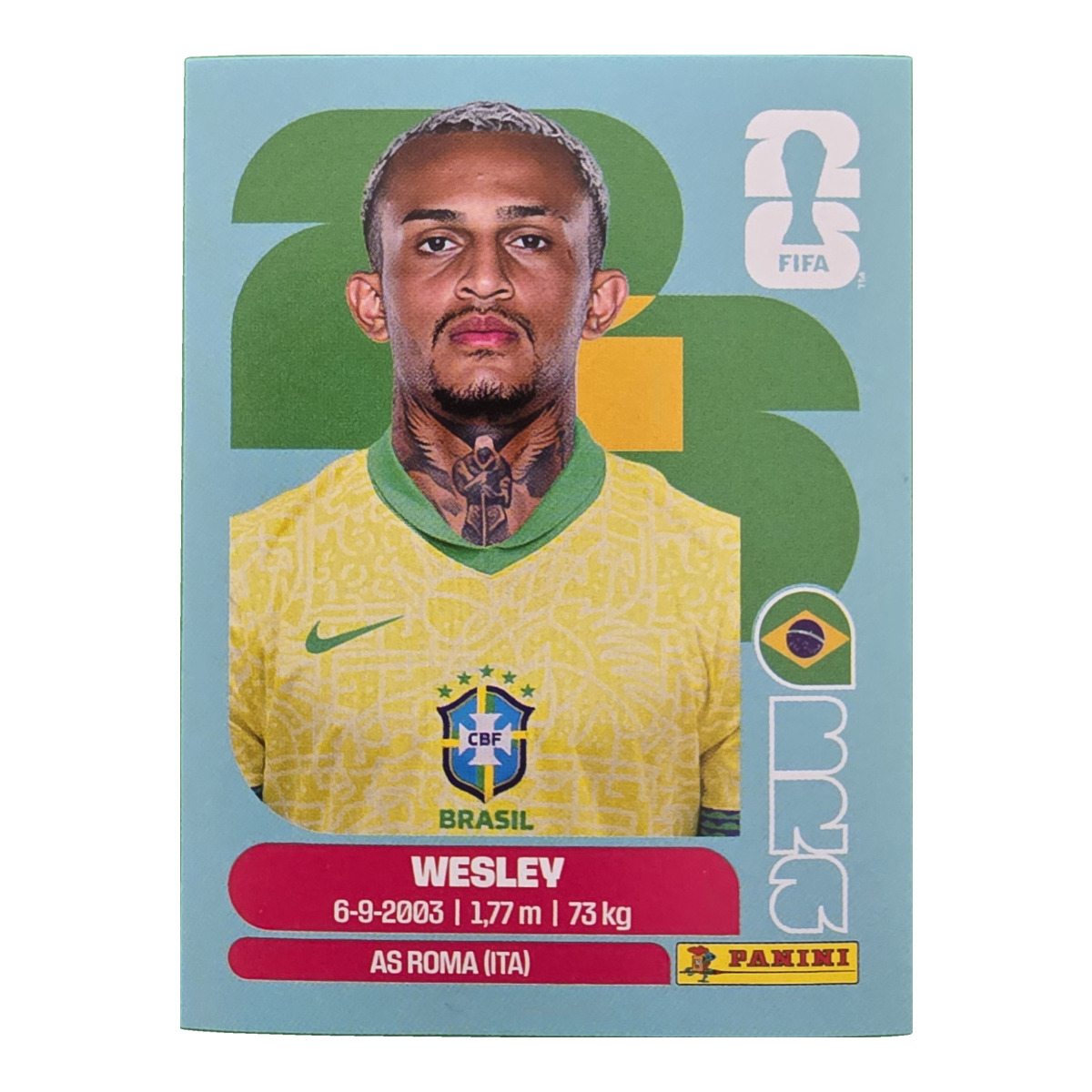 Wesley - Brasilien, FIFA WM 2026, Nr. BRA8