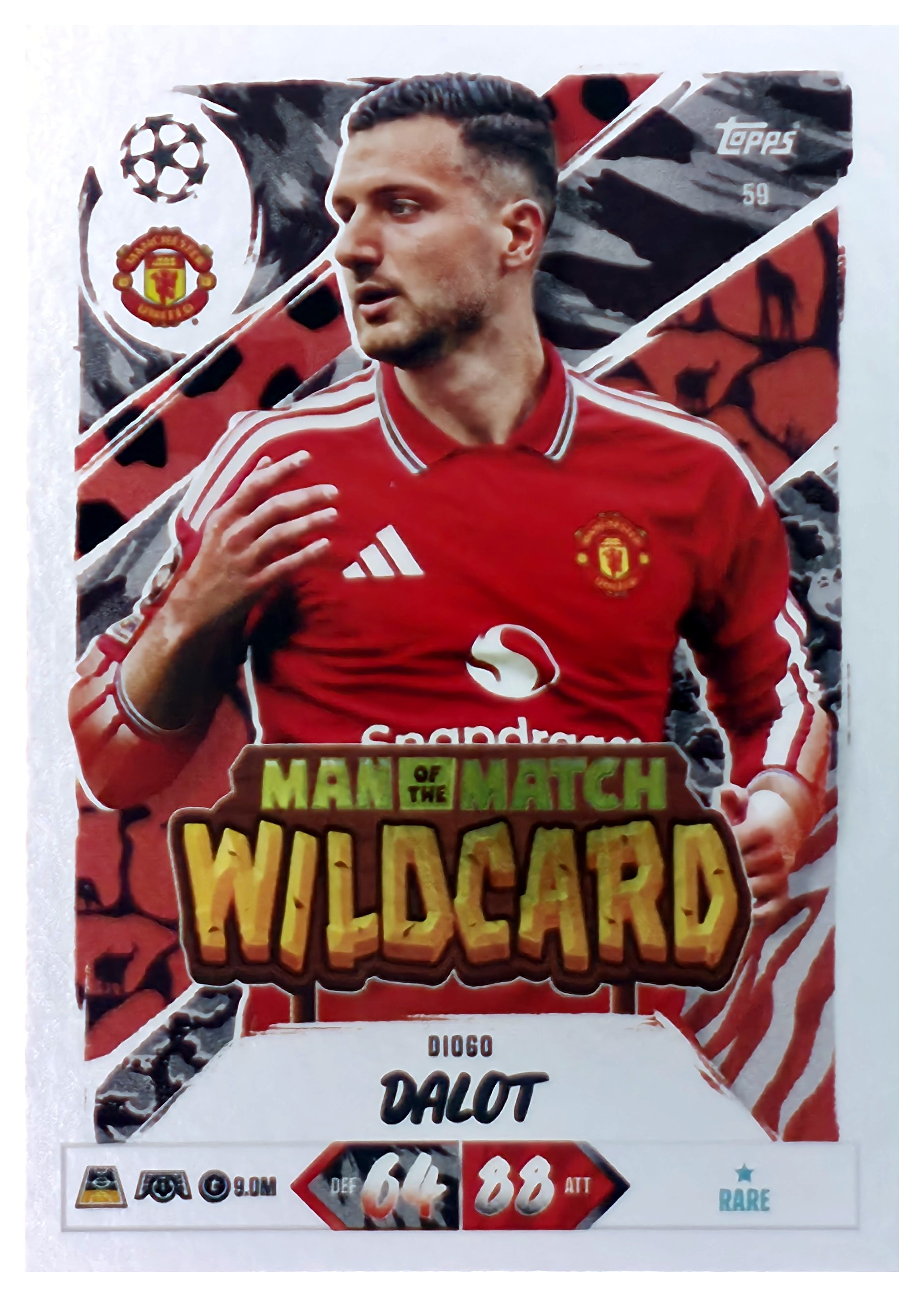 Diogo Dalot - Topps Match Attax UEFA Club Competitions Man of the Match Wildcard 2026-27, Nr. 59 (Art.-Nr. SG107482)