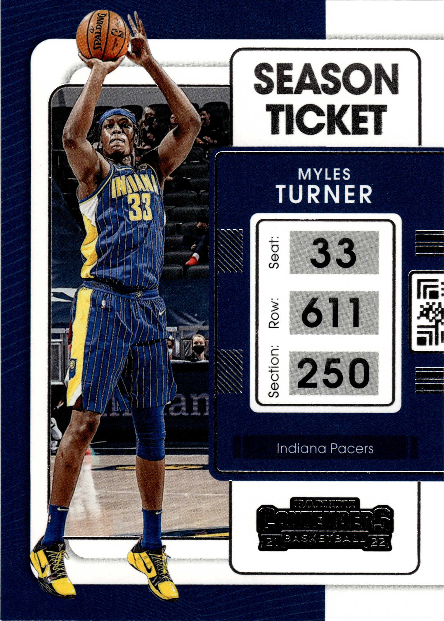 Myles Turner - Panini Contenders Season Ticket 2021-22, Nr. 12 (Art.-Nr. SG103528)