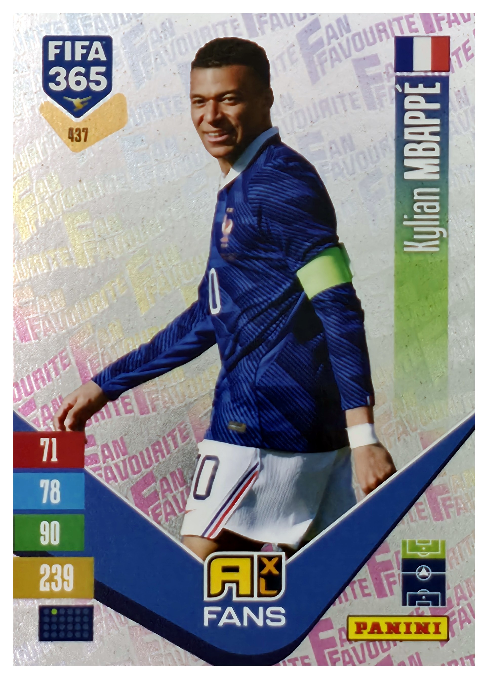Kylian Mbappé - Panini Adrenalyn XL FIFA 365 Fan Favourites 2026-27, Nr. 437 – Insert (Art.-Nr. SG110506)