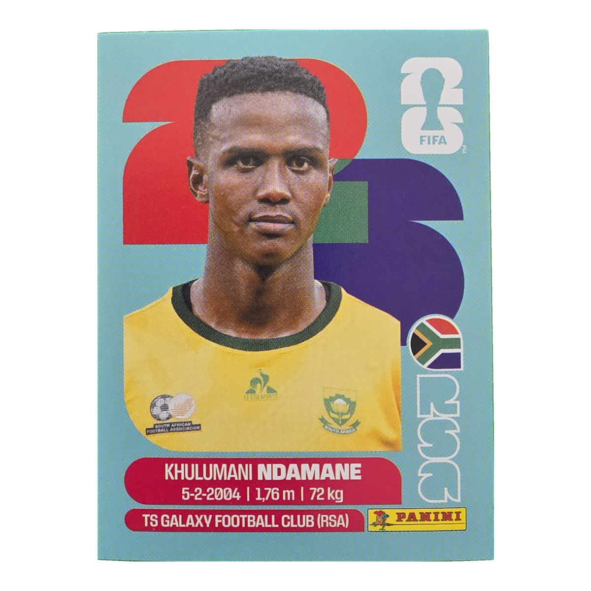 Khulumani Ndamane - Republik Südafrika, FIFA WM 2026, Nr. RSA7