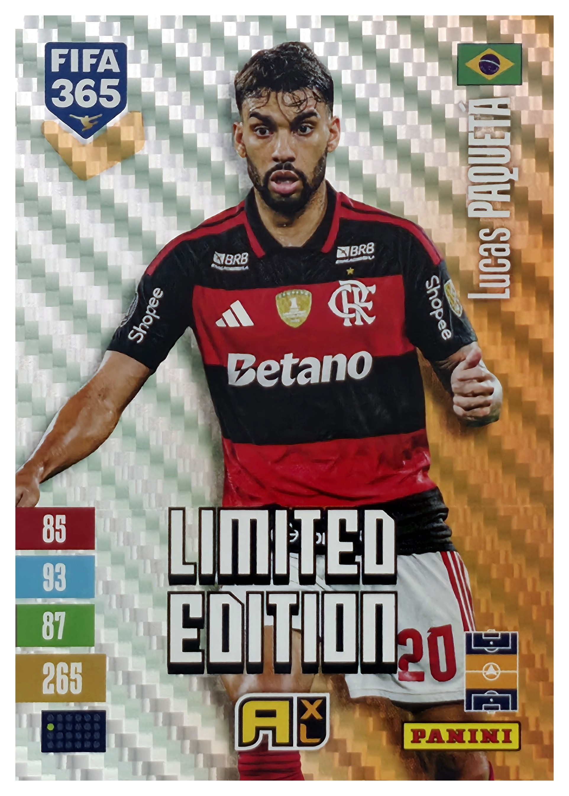 Lucas Paquetá - Panini Adrenalyn XL FIFA 365 Limited Edition 2026-27 (Insert)