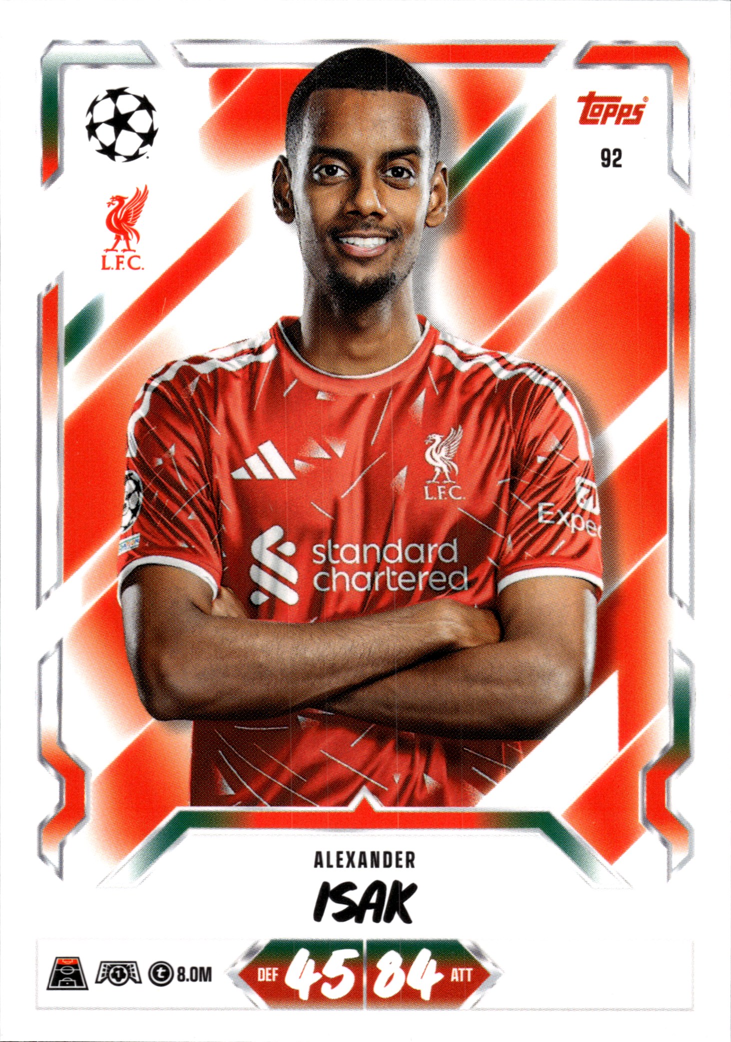 Alexander Isak - Topps Match Attax UEFA Club Competitions Base Set 2026-27, Nr. 92 (Art.-Nr. SG107366)