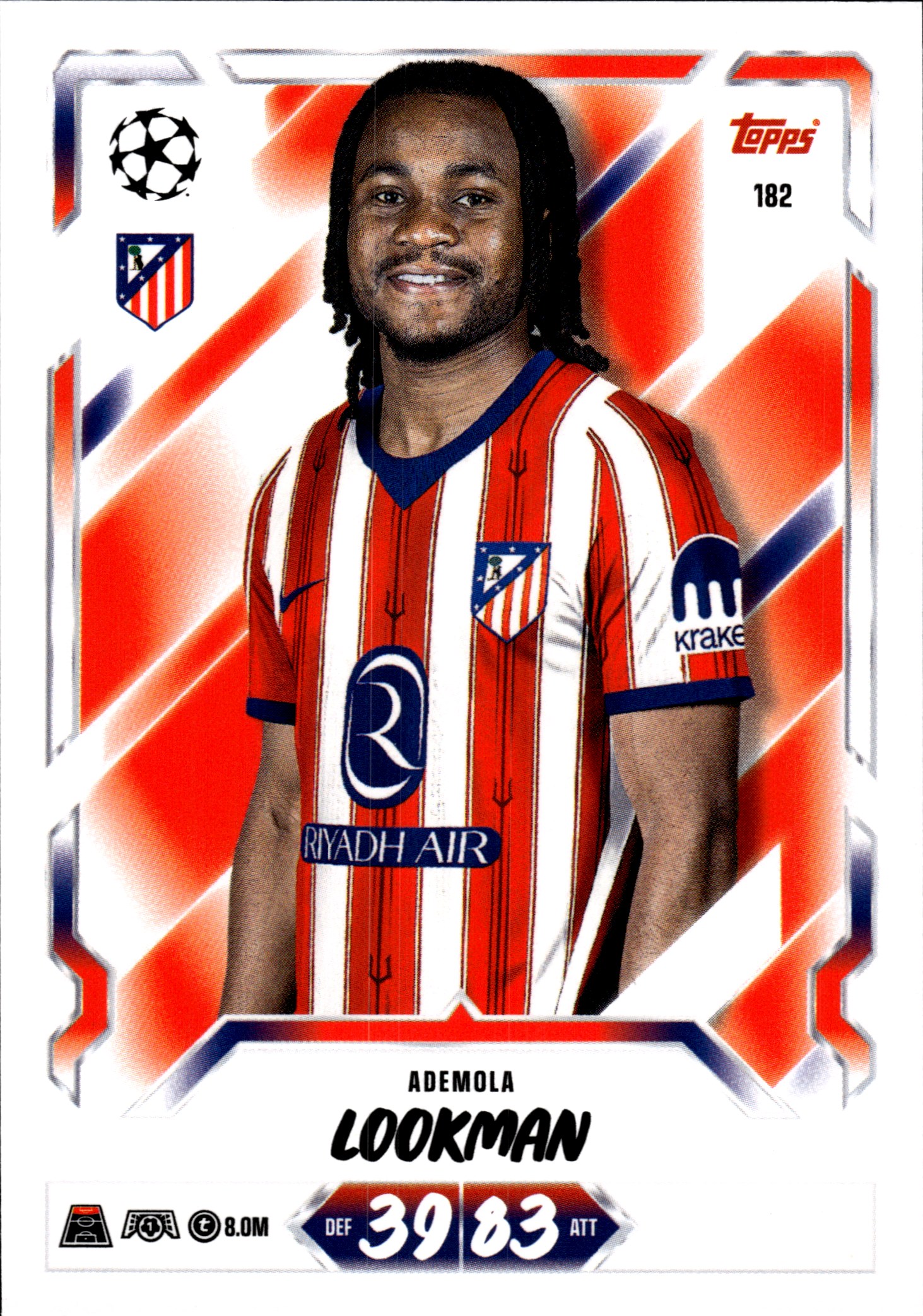 Ademola Lookman - Topps Match Attax UEFA Club Competitions Base Set 2026-27, Nr. 182