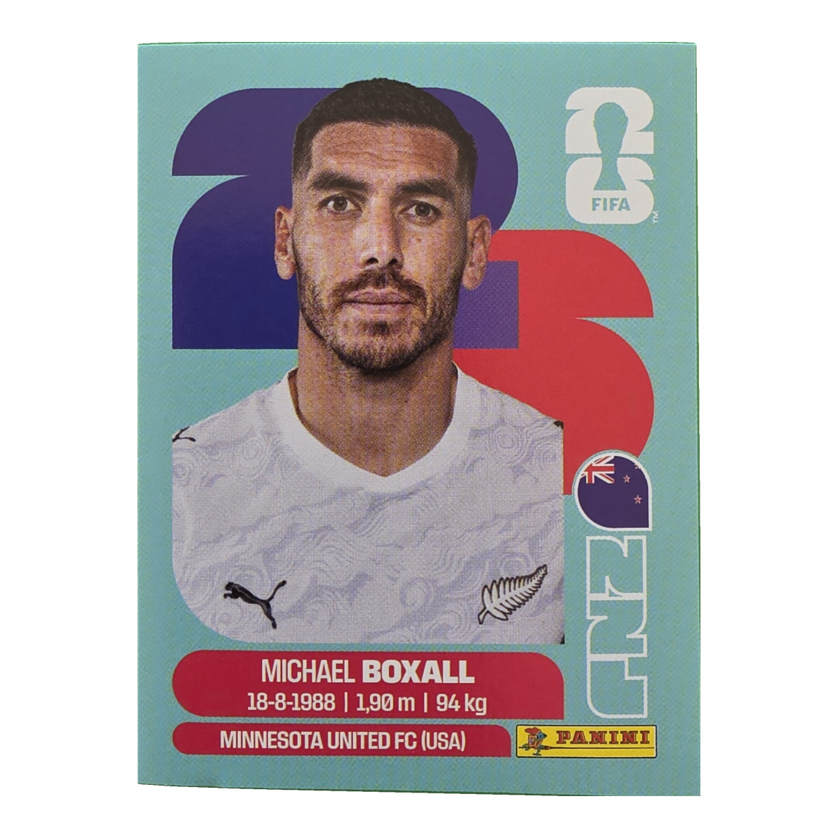 Michael Boxall - Neuseeland, FIFA WM 2026, Nr. NZL4