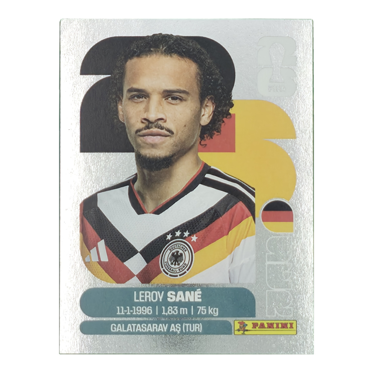 Leroy Sane - Deutschland, FIFA WM 2026, Nr. GER-S18 – Silber-Edition
