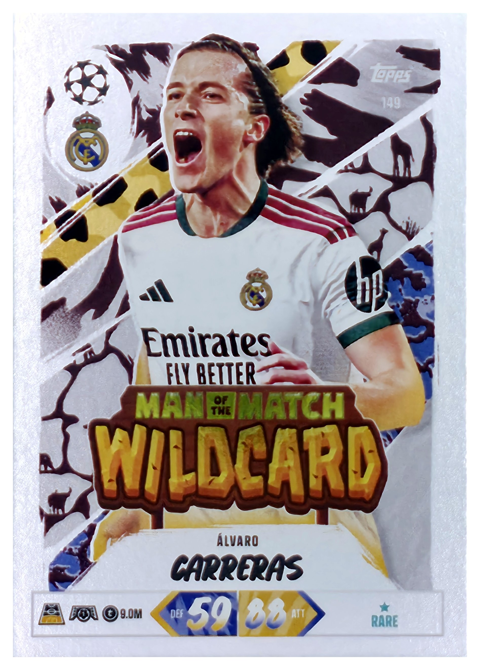 Álvaro Carreras - Topps Match Attax UEFA Club Competitions Man of the Match Wildcard 2026-27, Nr. 149 (Art.-Nr. SG107467)