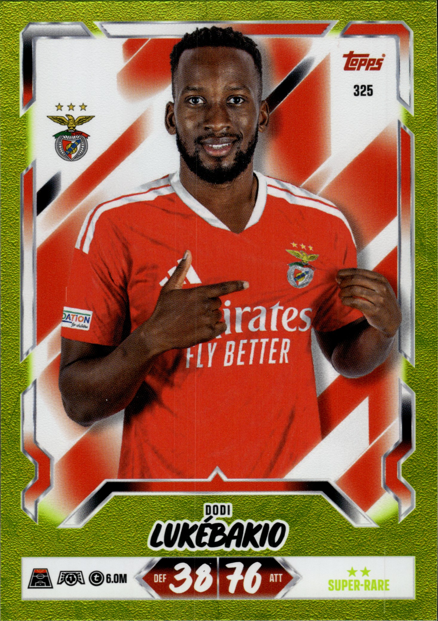 Dodi Lukébakio - Topps Match Attax UEFA Club Competitions Base Set 2026-27, Nr. 325 – Super Rare (Art.-Nr. SG107415)