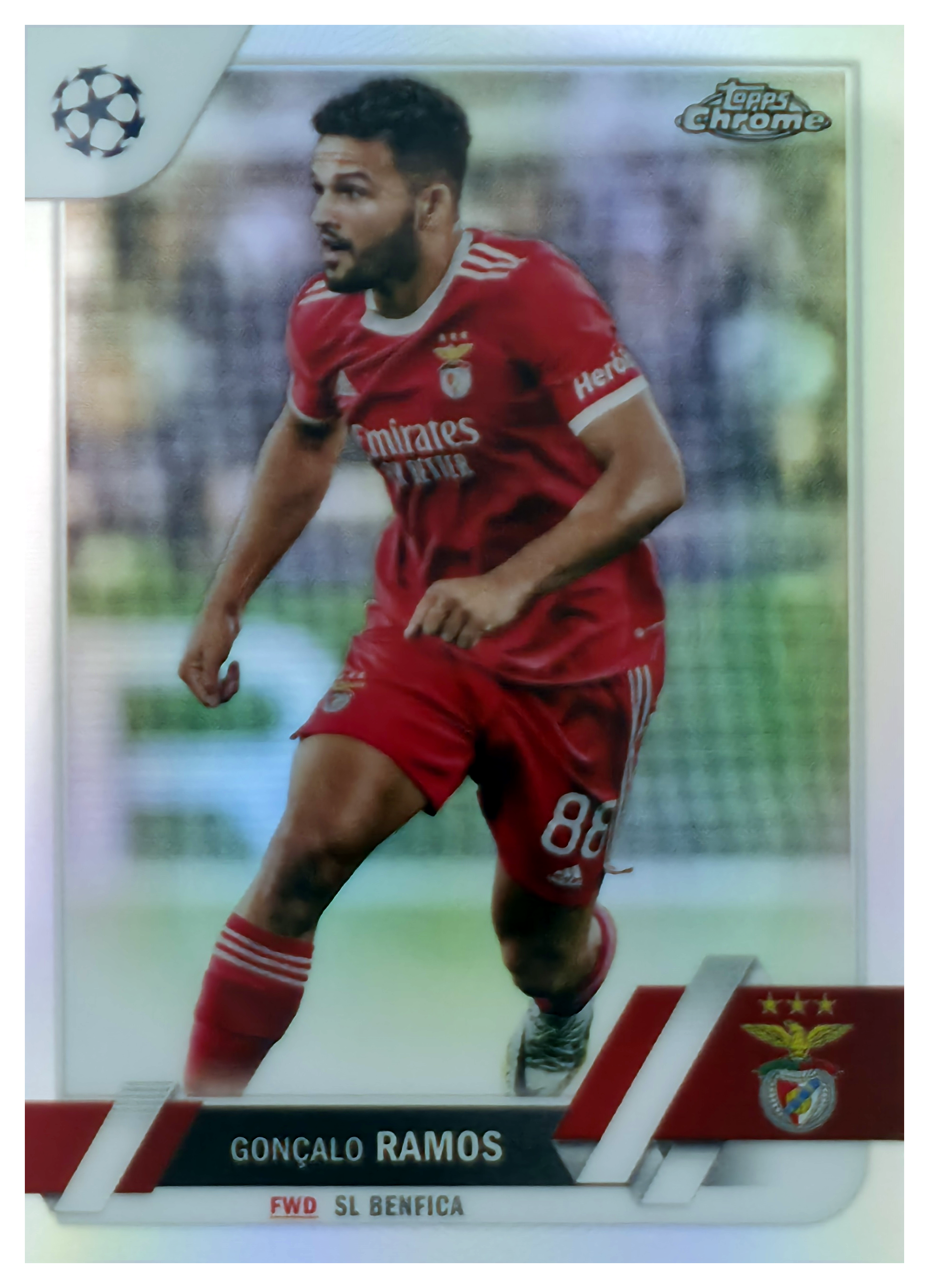 Gonçalo Ramos - Topps Chrome UEFA Club Competitions Base Set 2022-23, Nr. 181 – Refractor (Art.-Nr. SG105885)