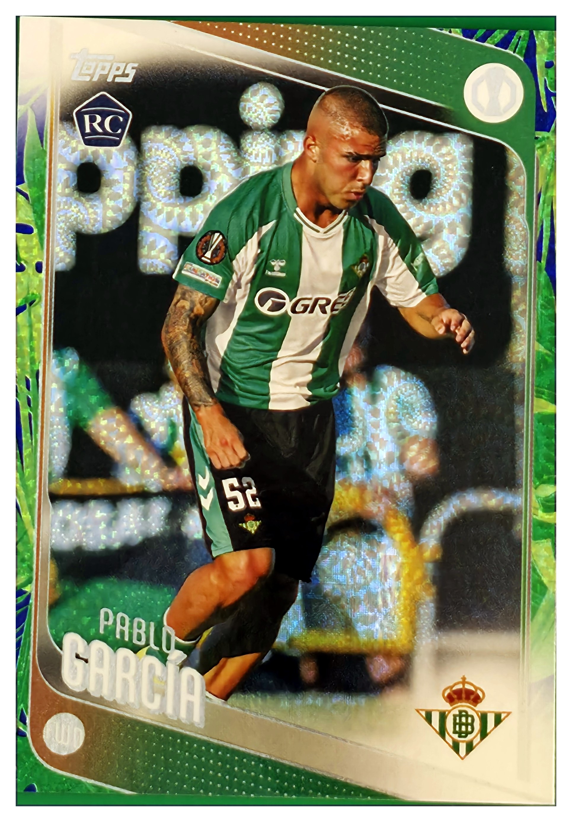 Pablo García - Topps UEFA Club Competitions Base Set 2025-26, Nr. 174 – Rookie Card, Diamante (Art.-Nr. SG109391)