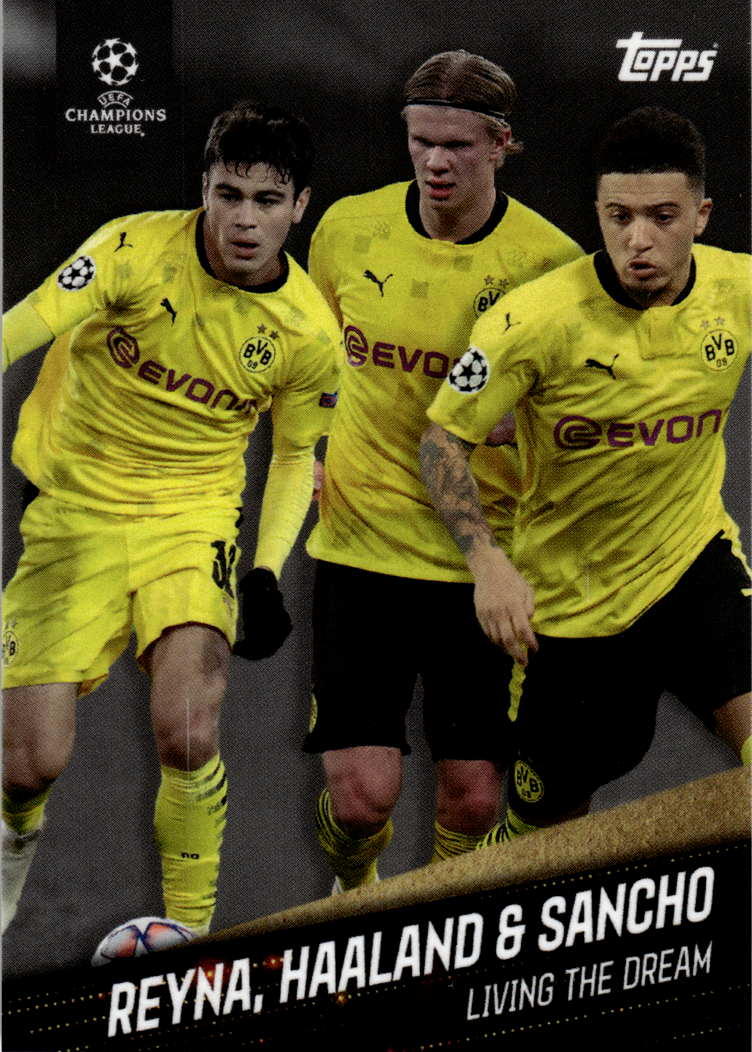 Giovanni Reyna / Erling Haaland / Jadon Sancho - Topps Giovanni Reyna American Dream Living the Dream 2021 (Art.-Nr. SG106371)